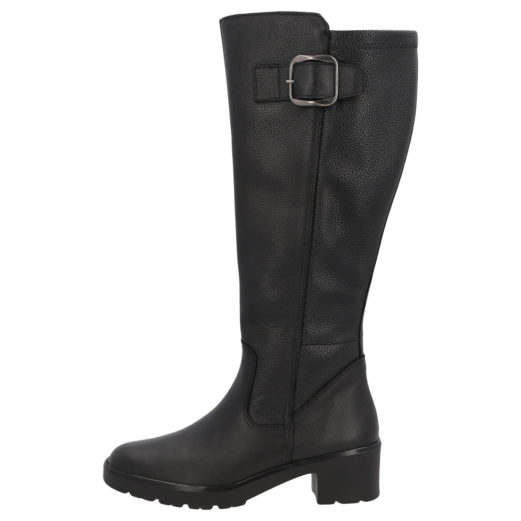 schwarze stiefel seitenansicht links