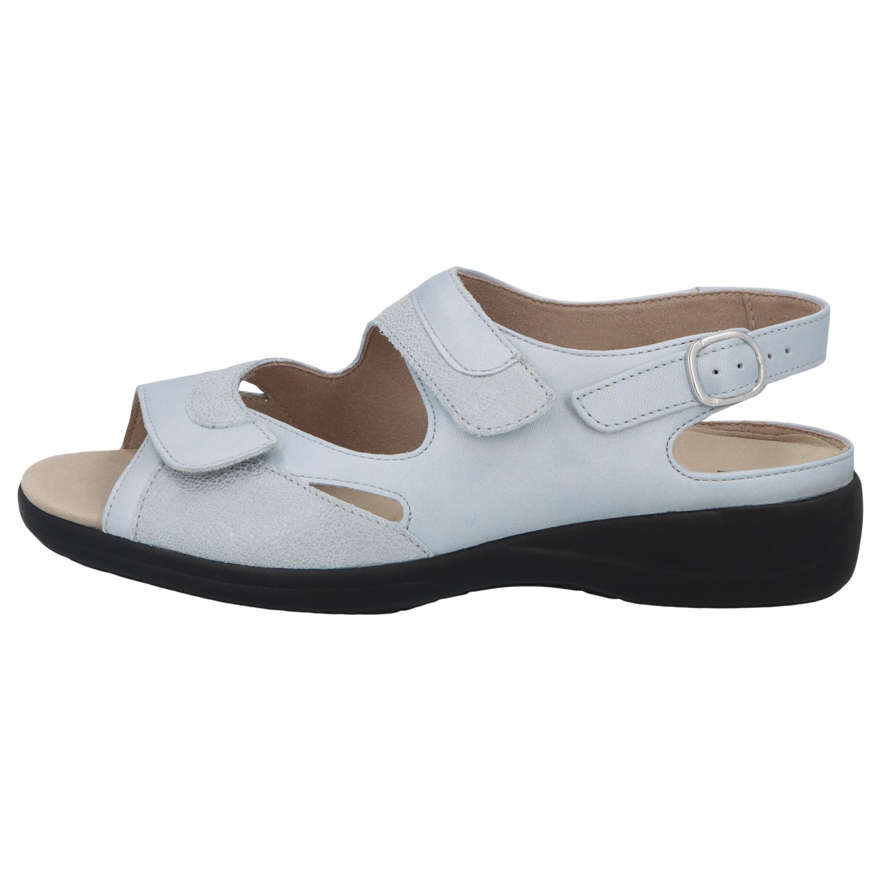 blaue sandale seitenansicht links