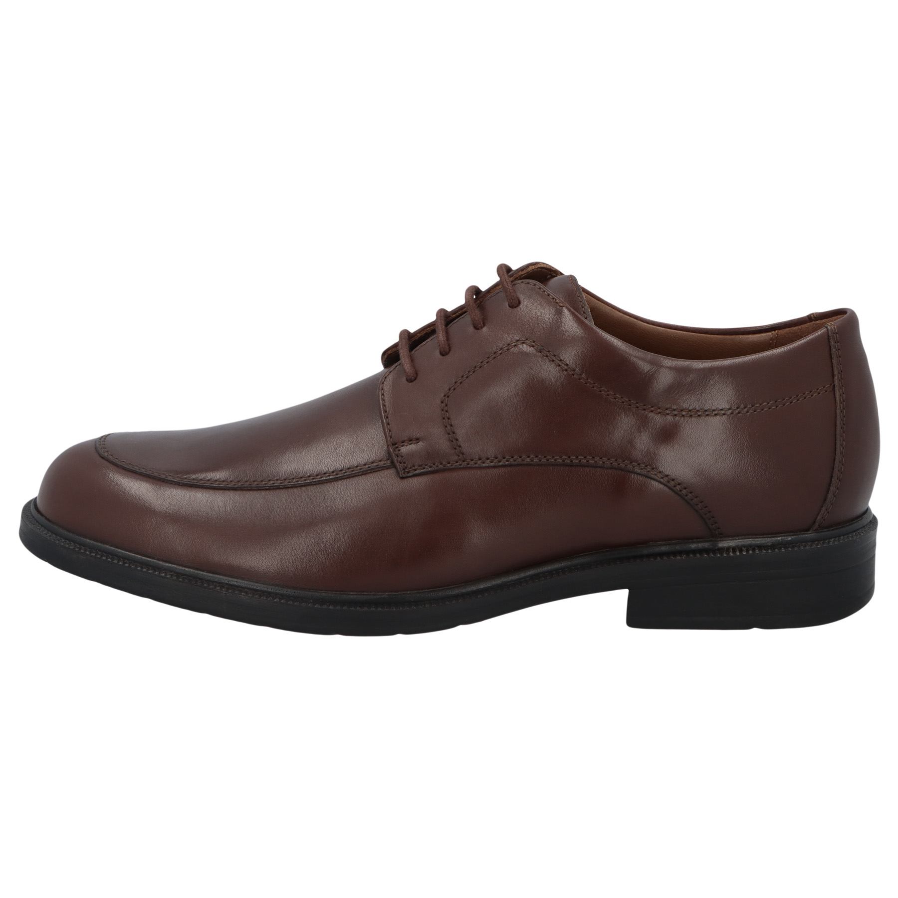 braune halbschuh seitenansicht links