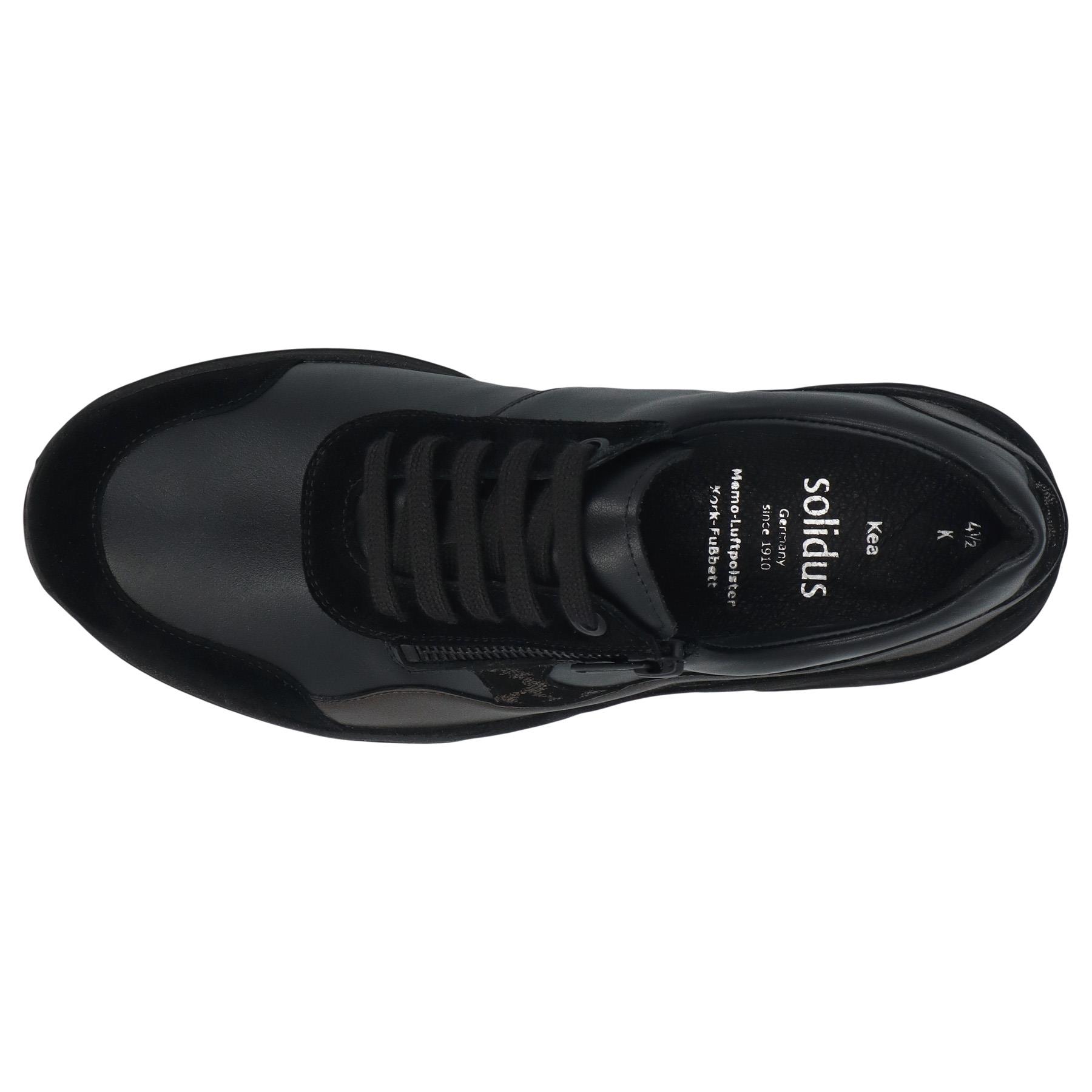 schwarze halbschuh draufsicht