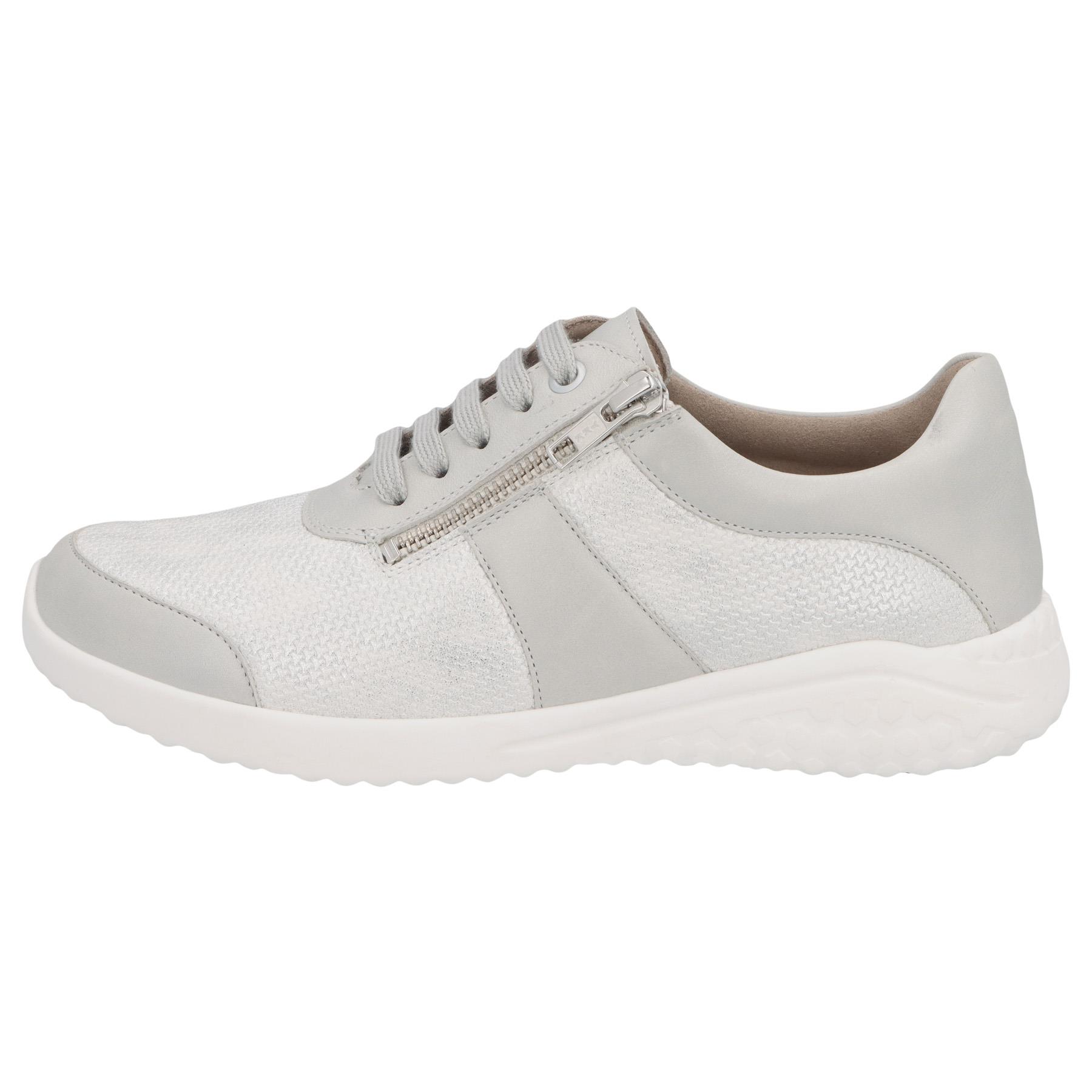 weiße halbschuh seitenansicht links