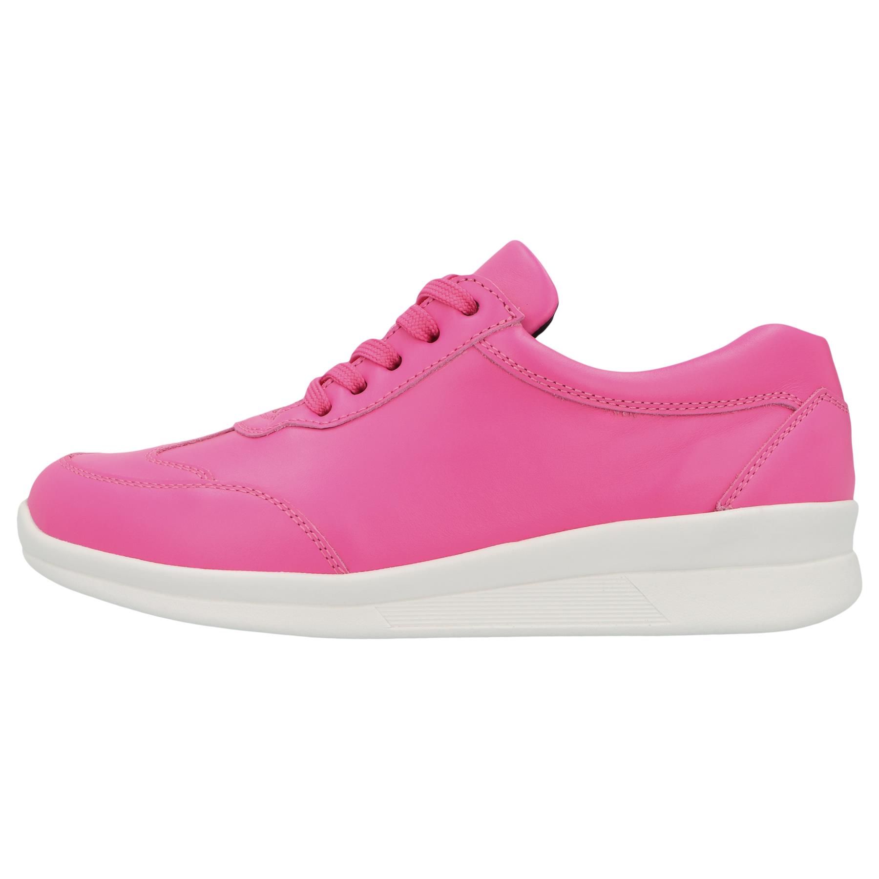 rote halbschuh seitenansicht links