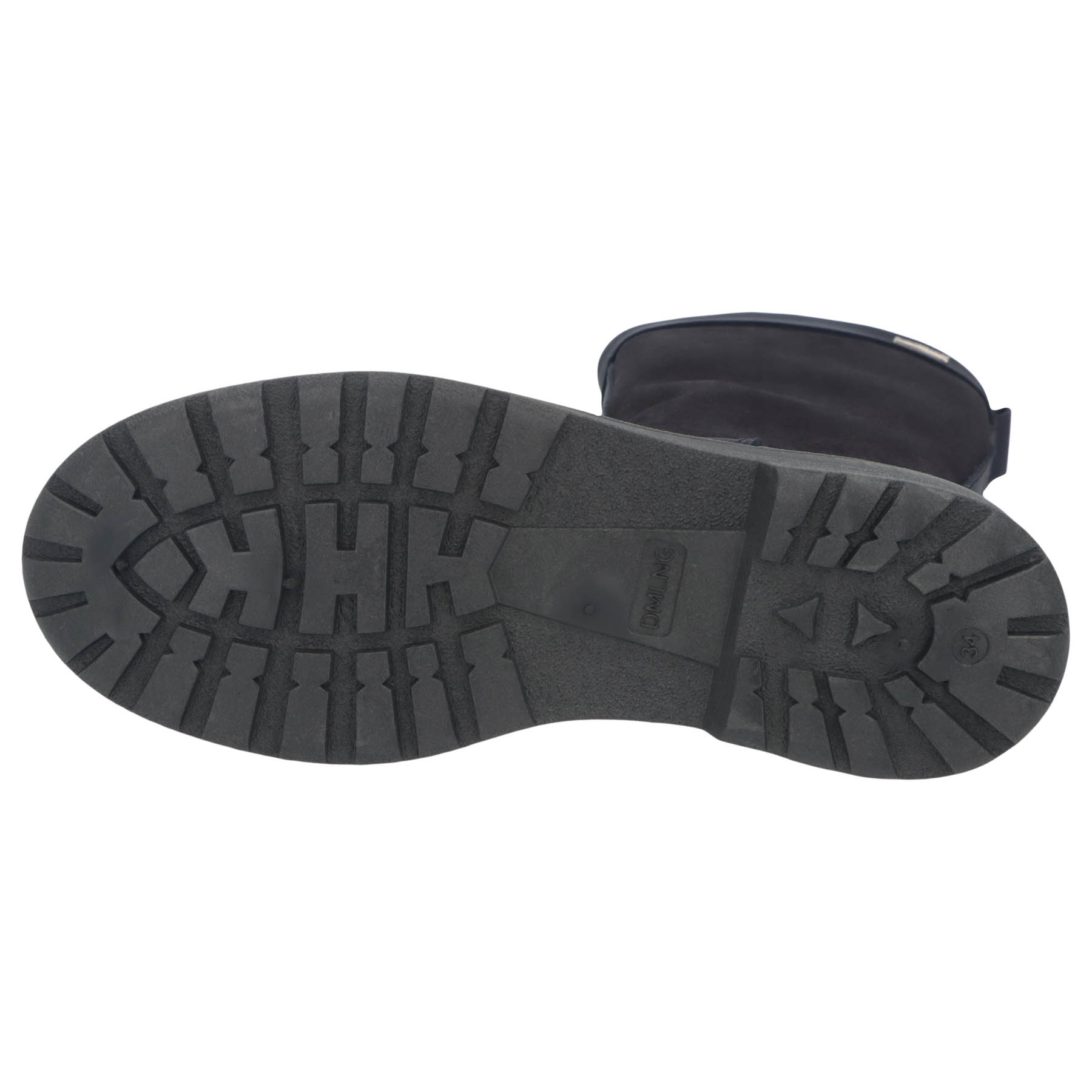 blaue stiefel sohlenansicht