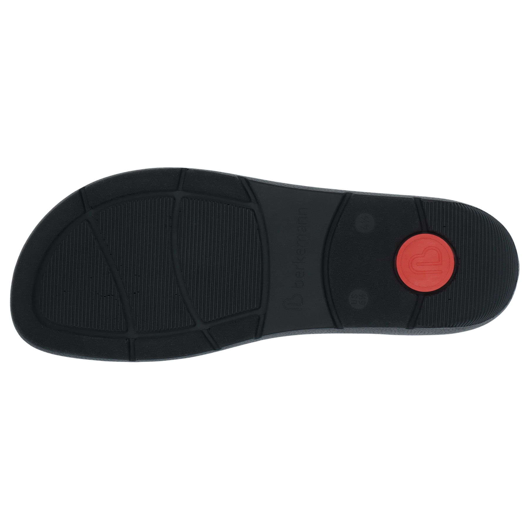 blaue pantolette sohlenansicht