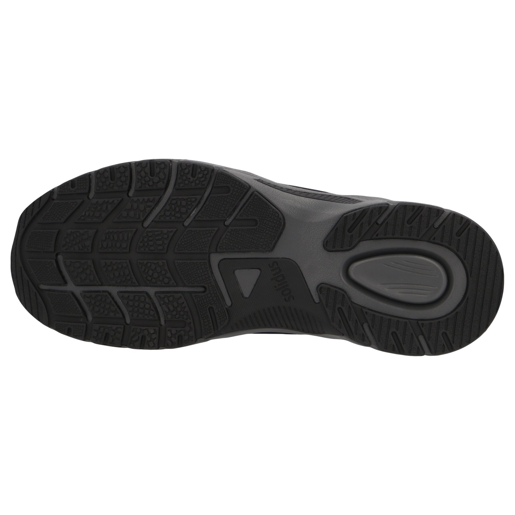 schwarze halbschuh sohlenansicht