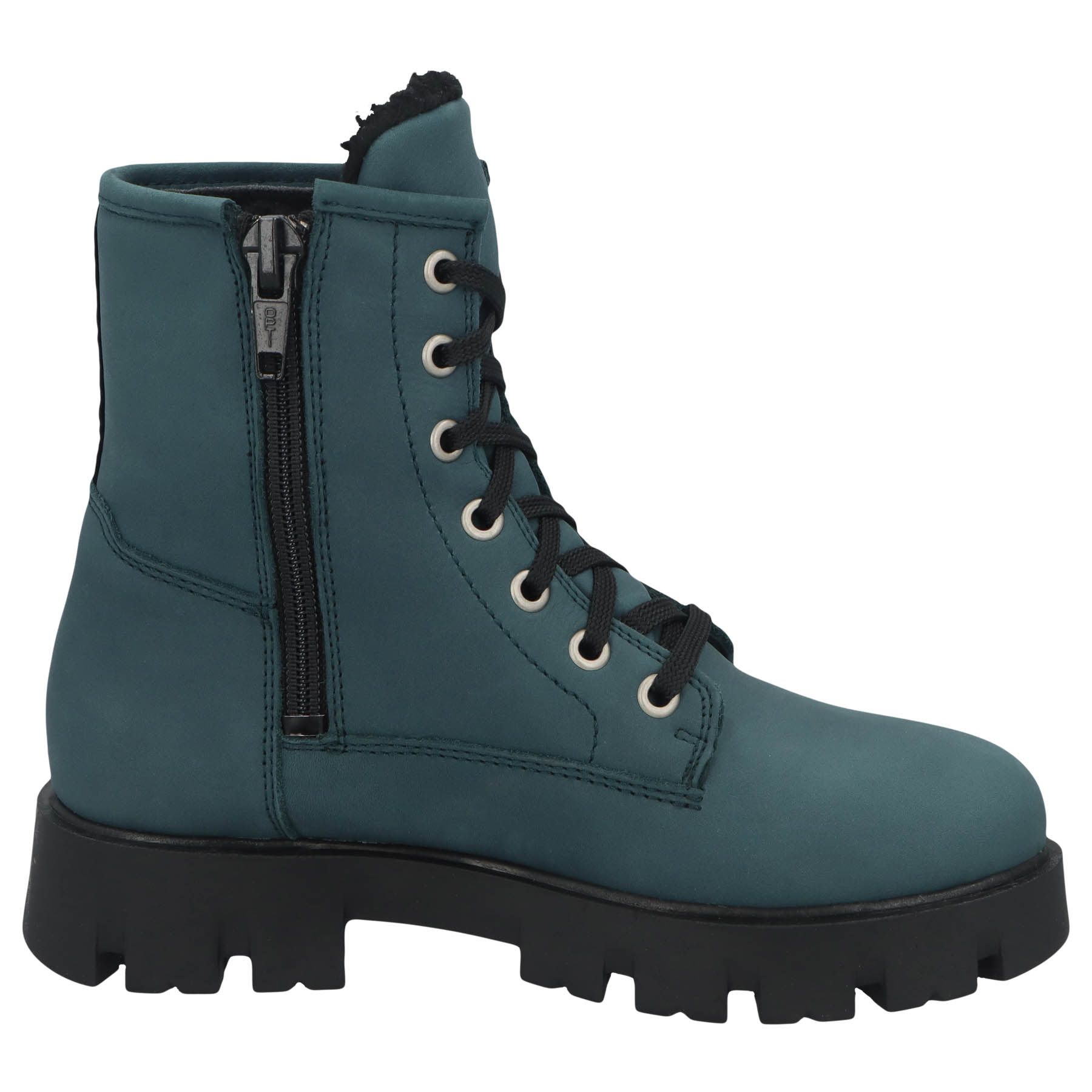 blaue stiefeletten seitenansicht rechts