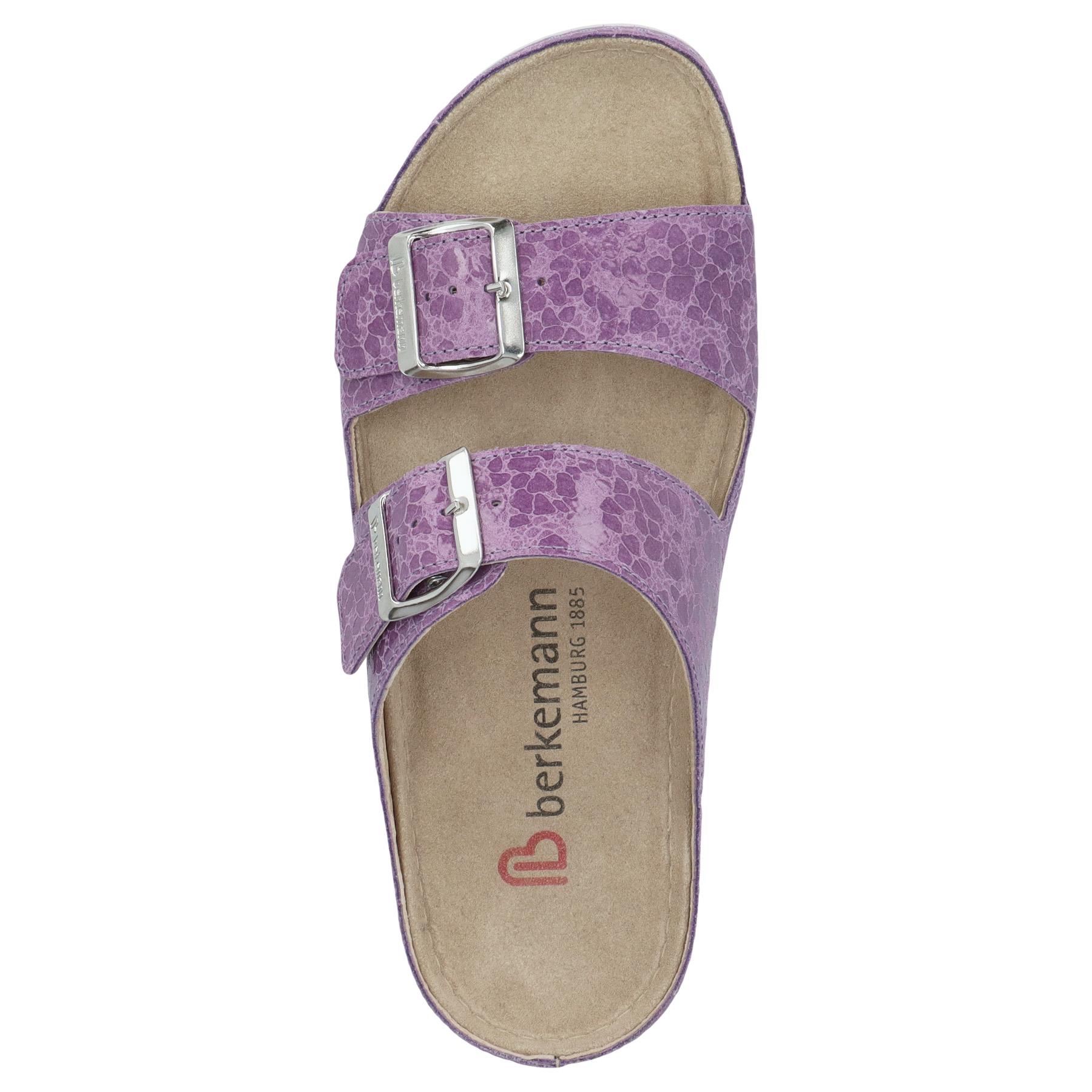 blaue pantolette draufsicht