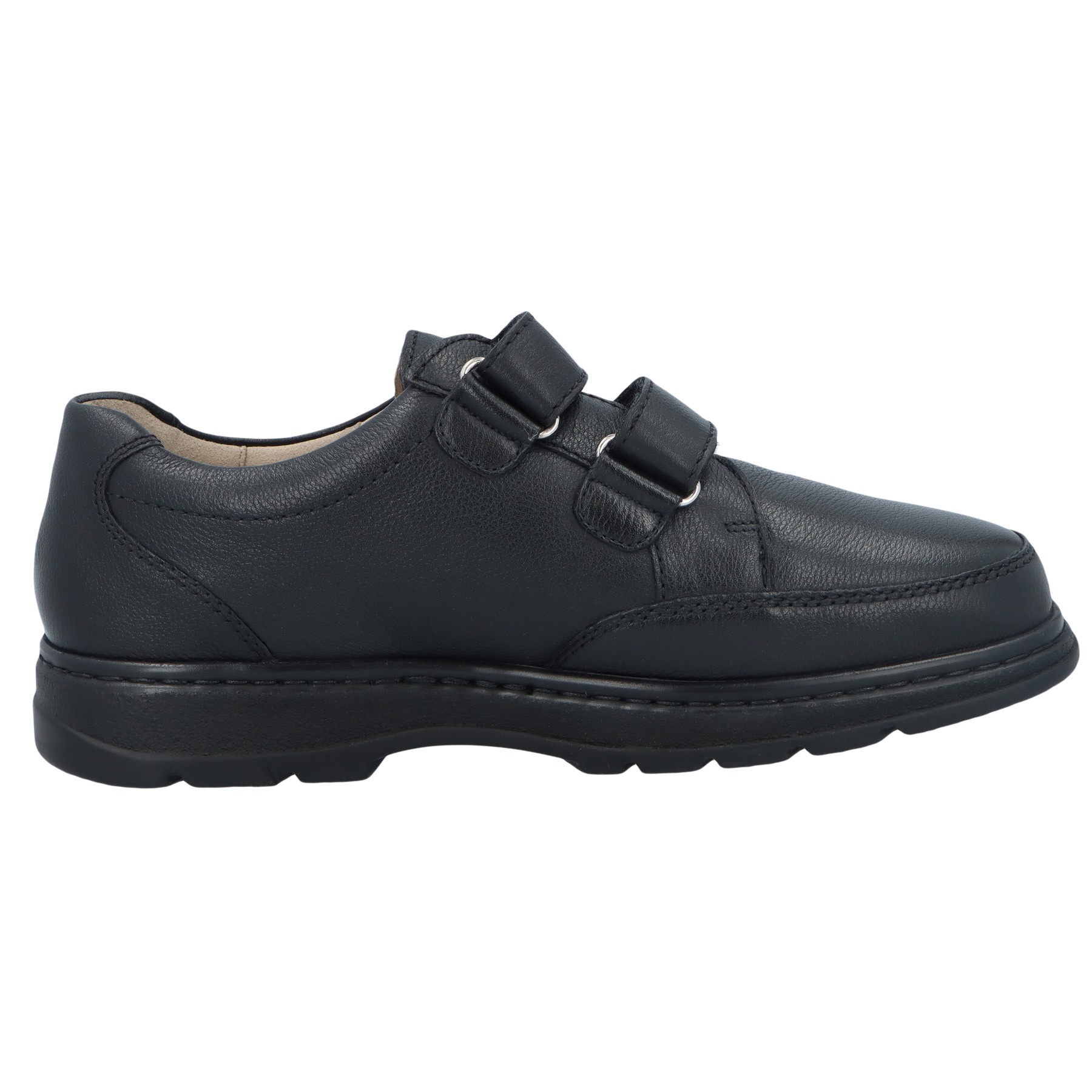 schwarze slipper seitenansicht rechts