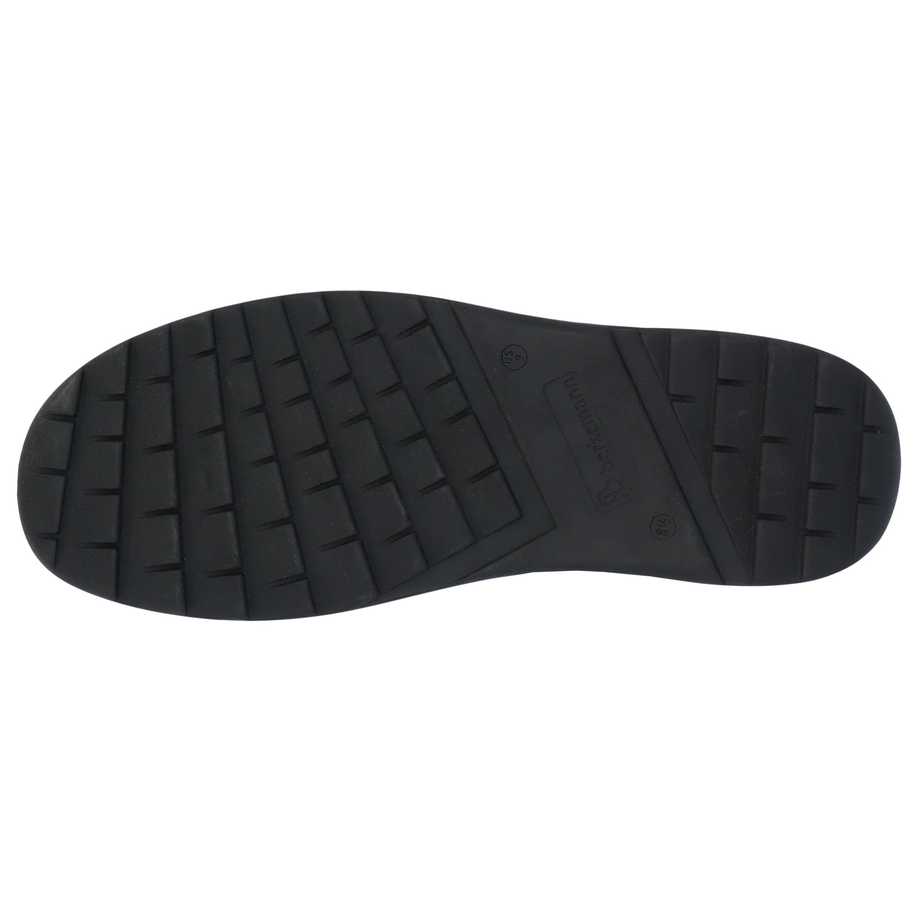 schwarze halbschuh sohlenansicht