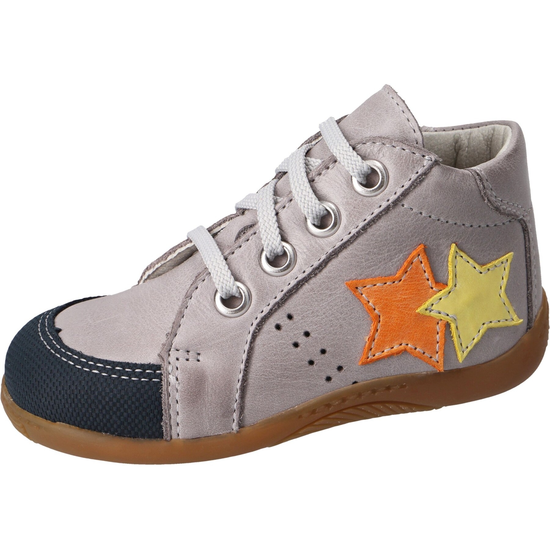 graue lauflernschuhe 3-4 ansicht