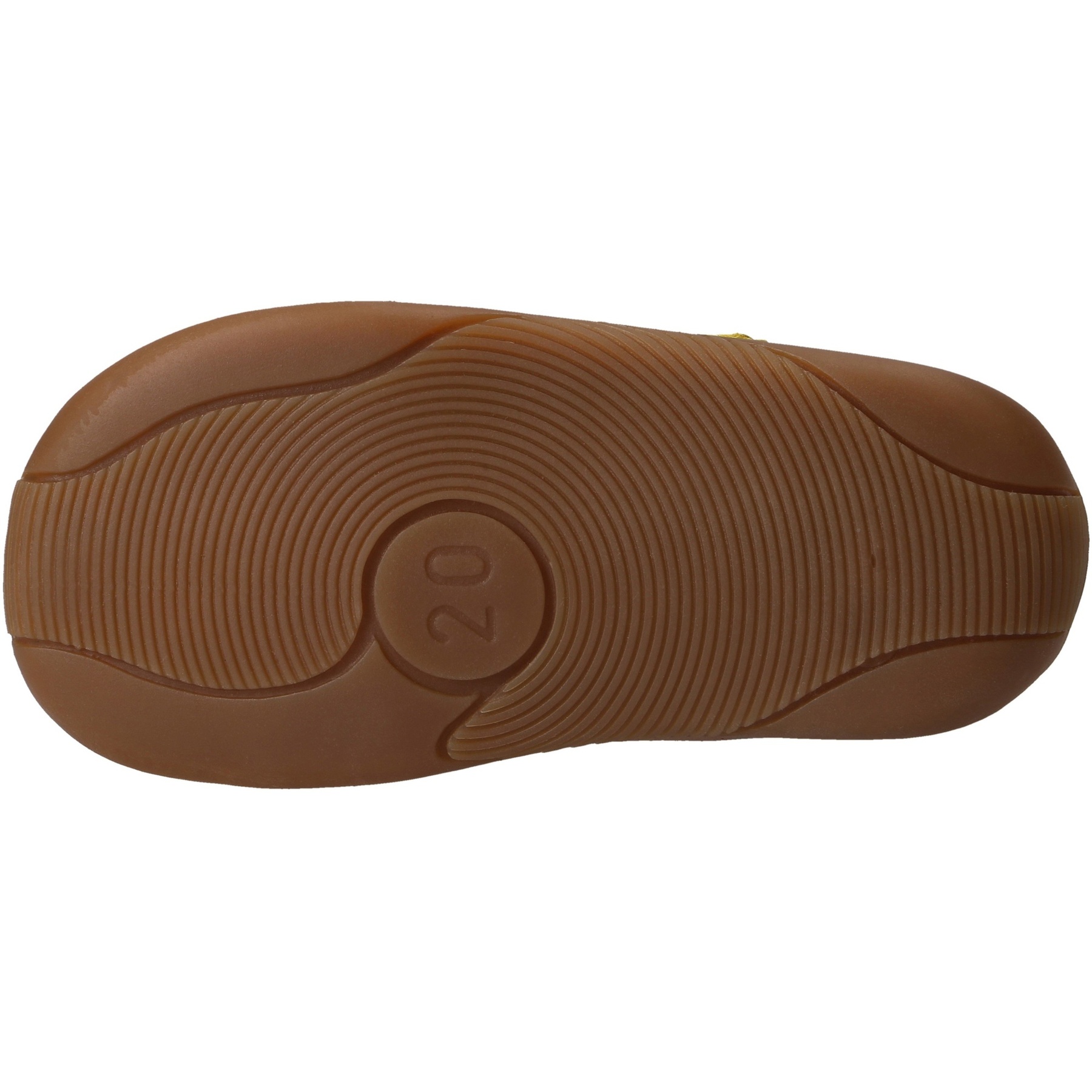 braune lauflernschuhe sohlenansicht