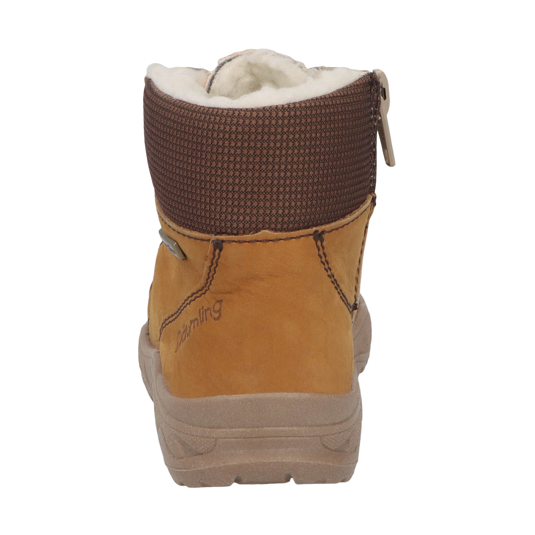 braune stiefeletten hinteransicht