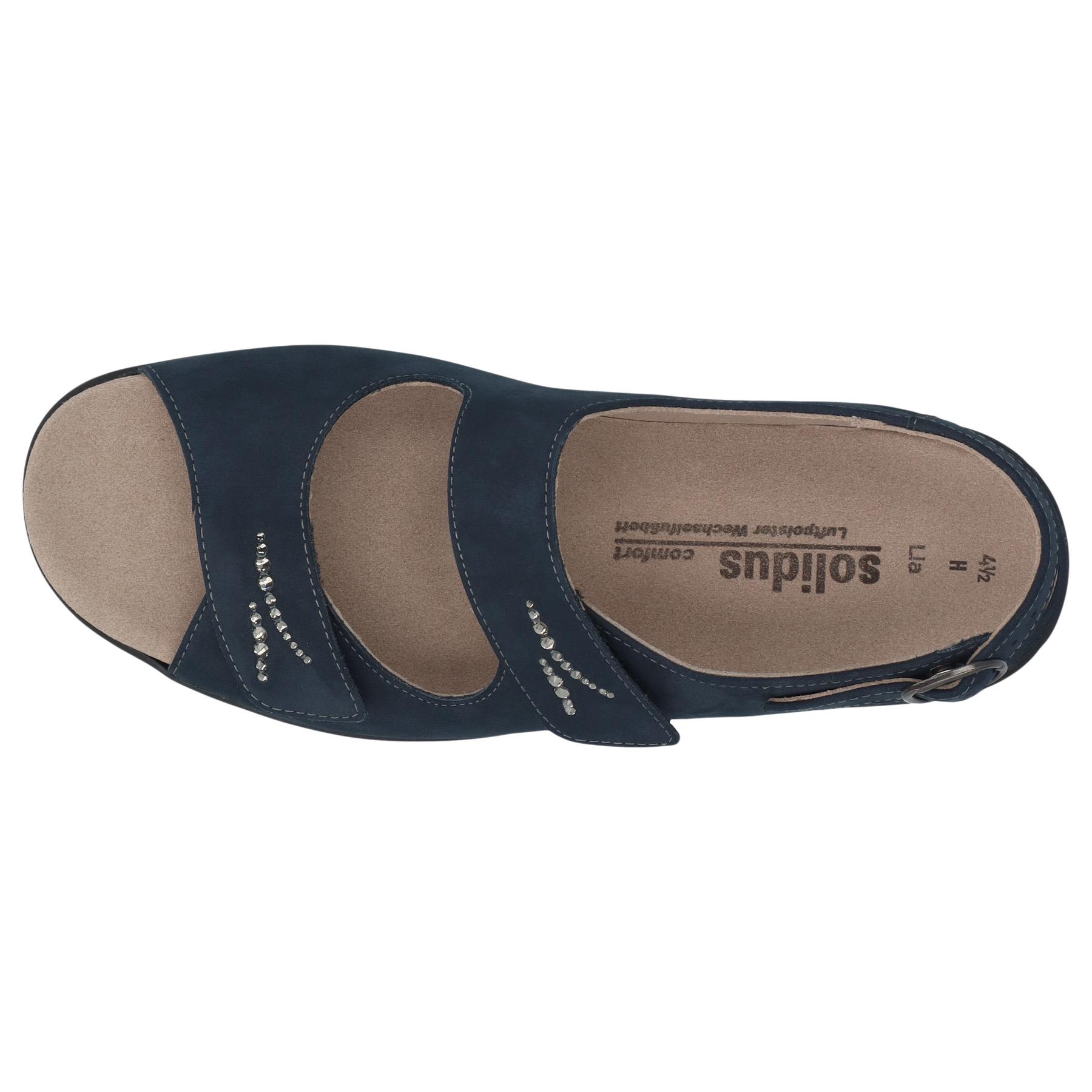 blaue sandale draufsicht