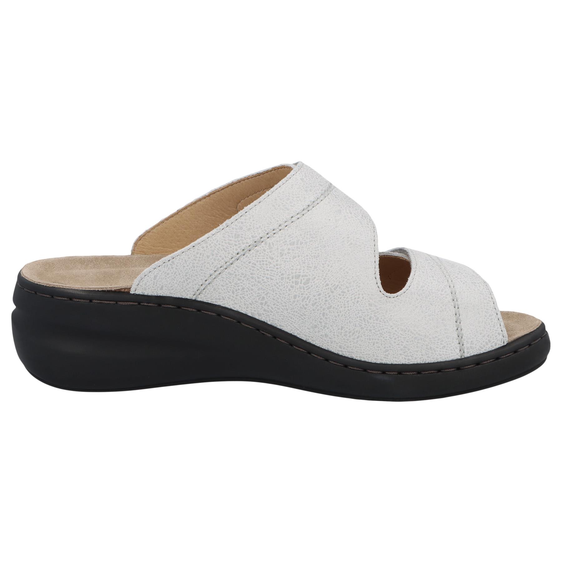 weiße pantolette seitenansicht rechts