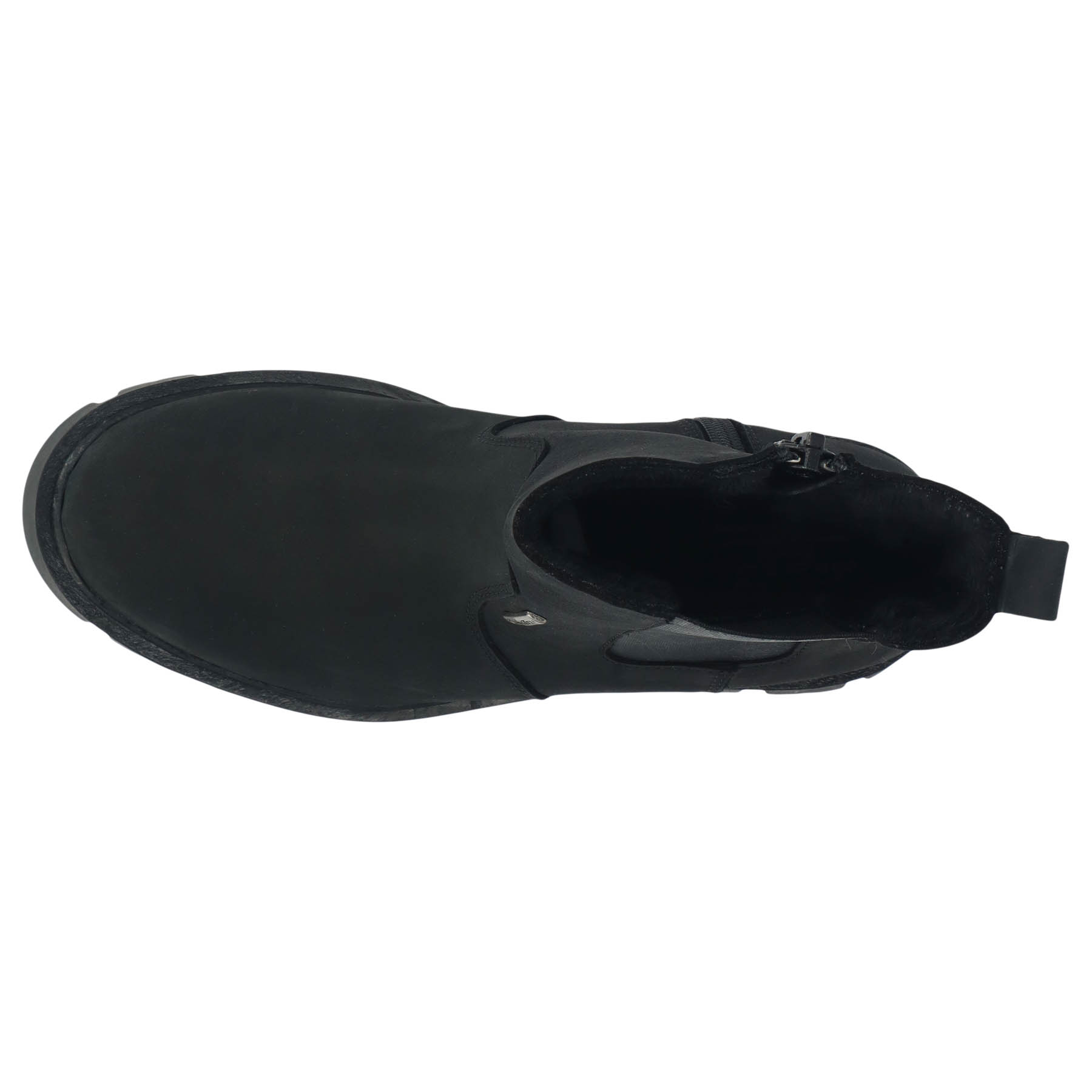 schwarze stiefeletten draufsicht