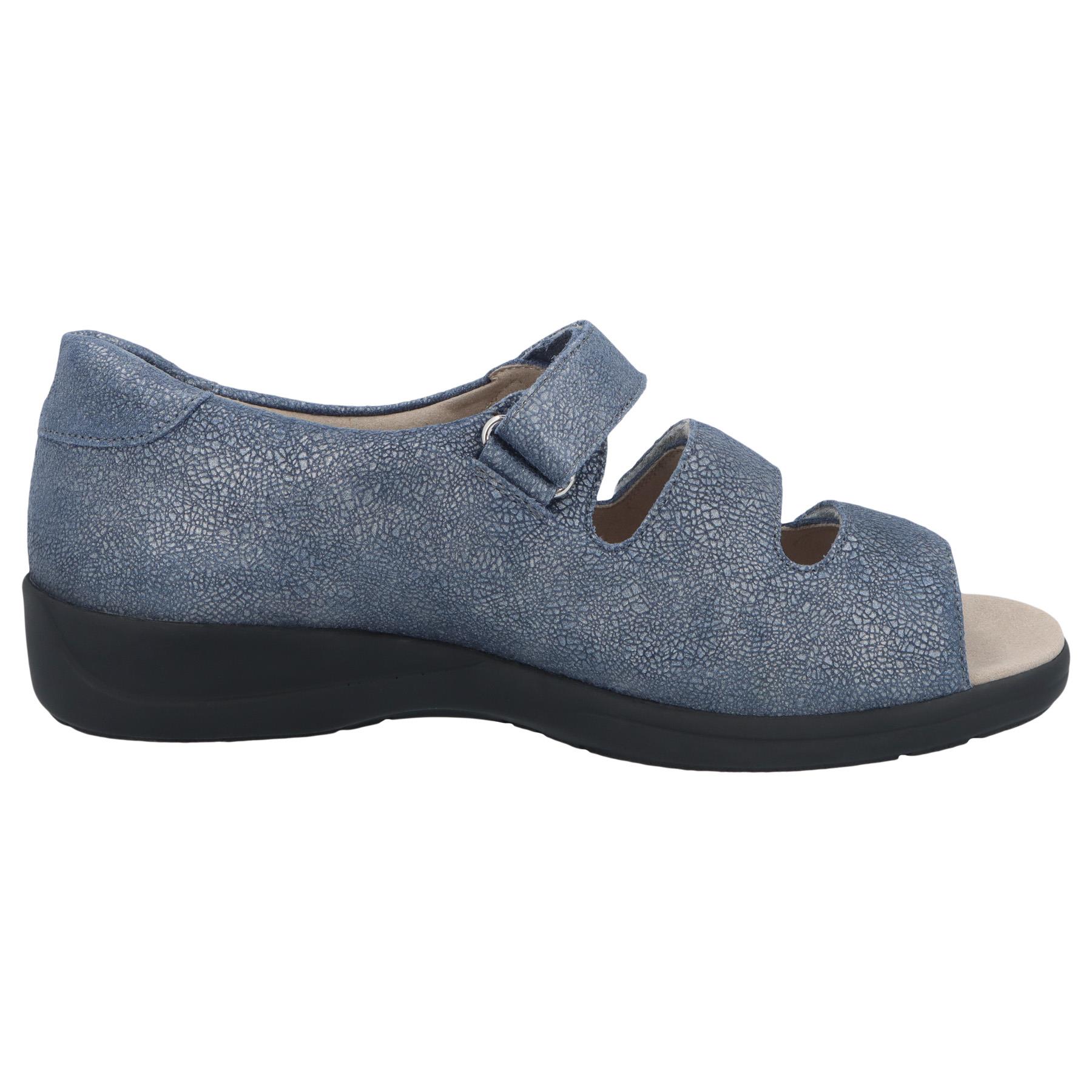 blaue sandale seitenansicht rechts