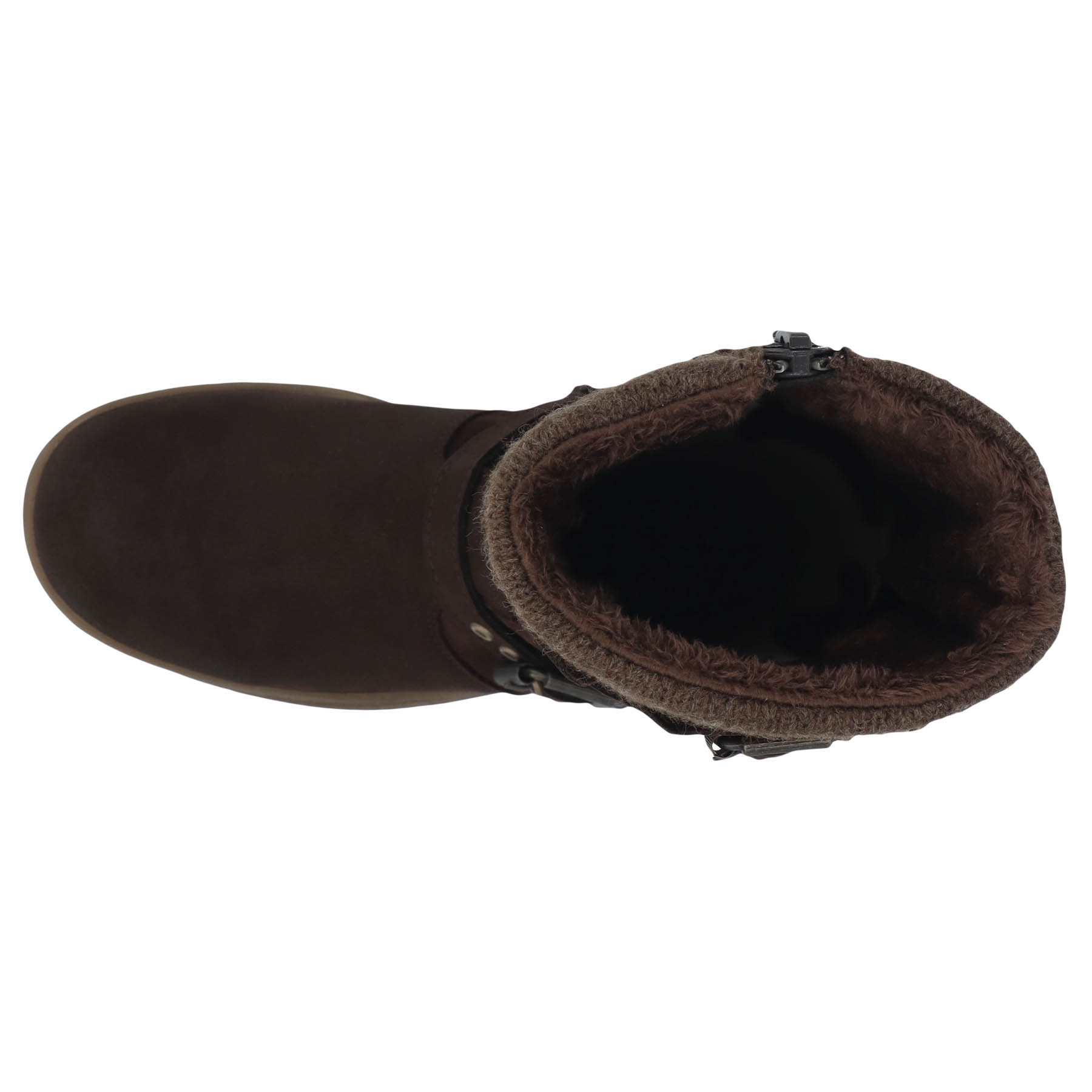 braune stiefel draufsicht