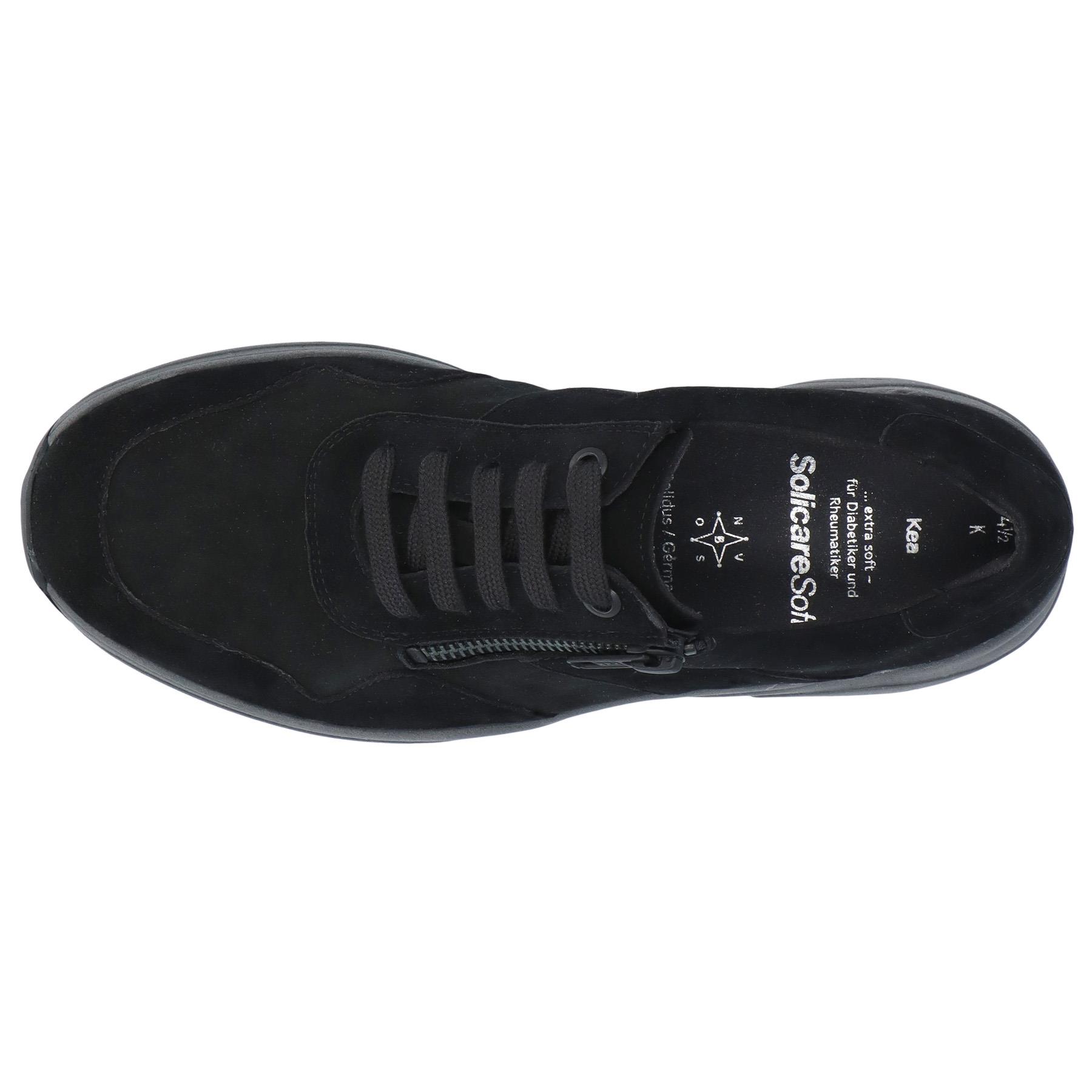 schwarze halbschuh draufsicht