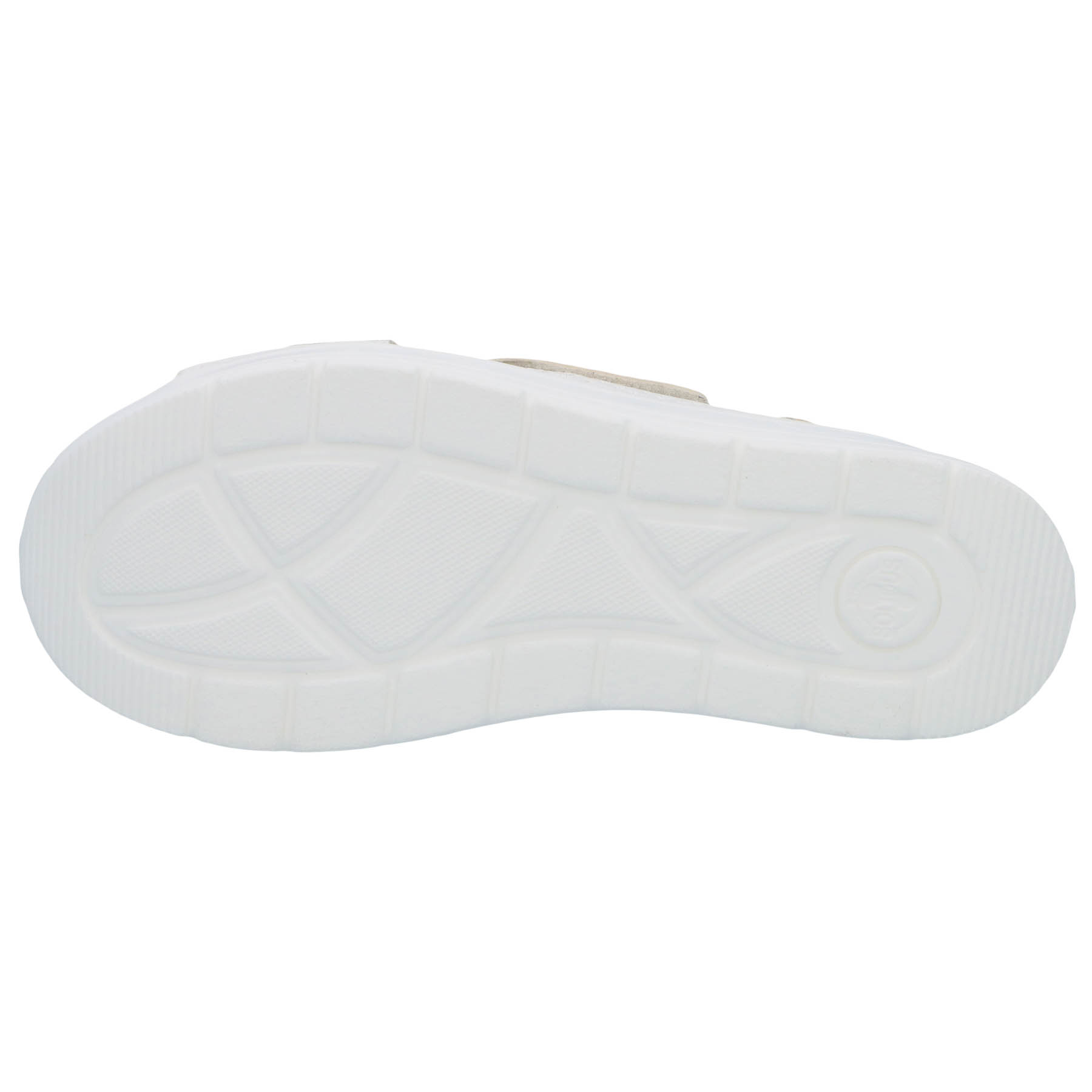 weiße sandale sohlenansicht