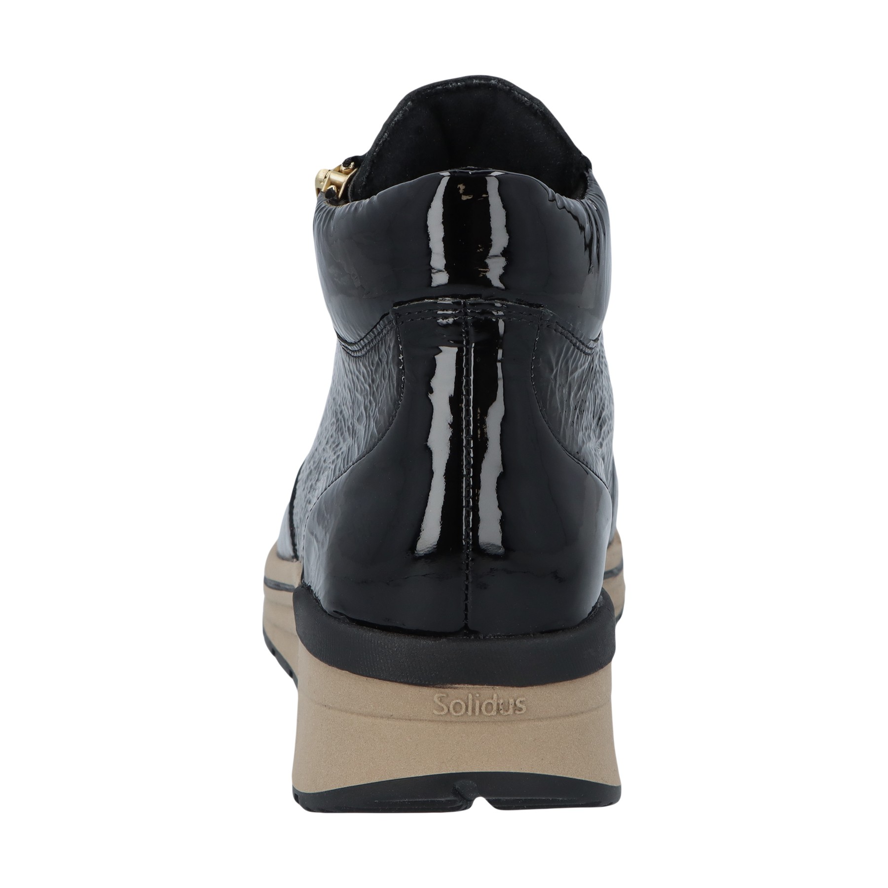 schwarze stiefel hinteransicht