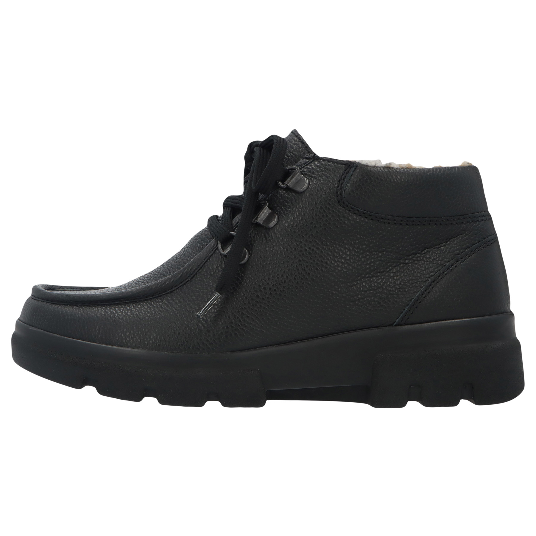 schwarze stiefeletten seitenansicht links