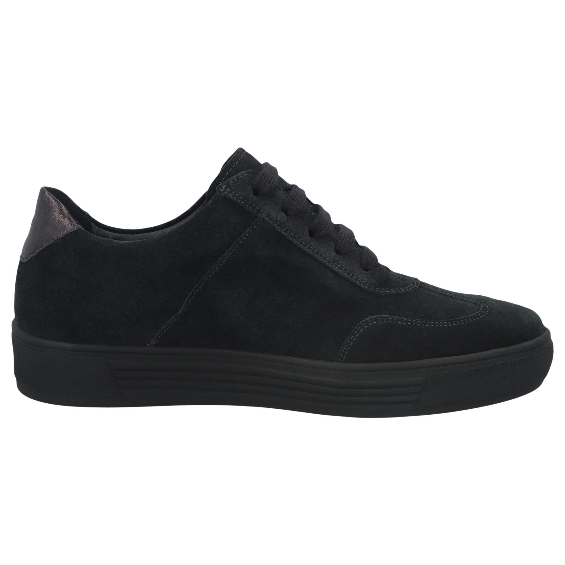 schwarze halbschuh seitenansicht rechts