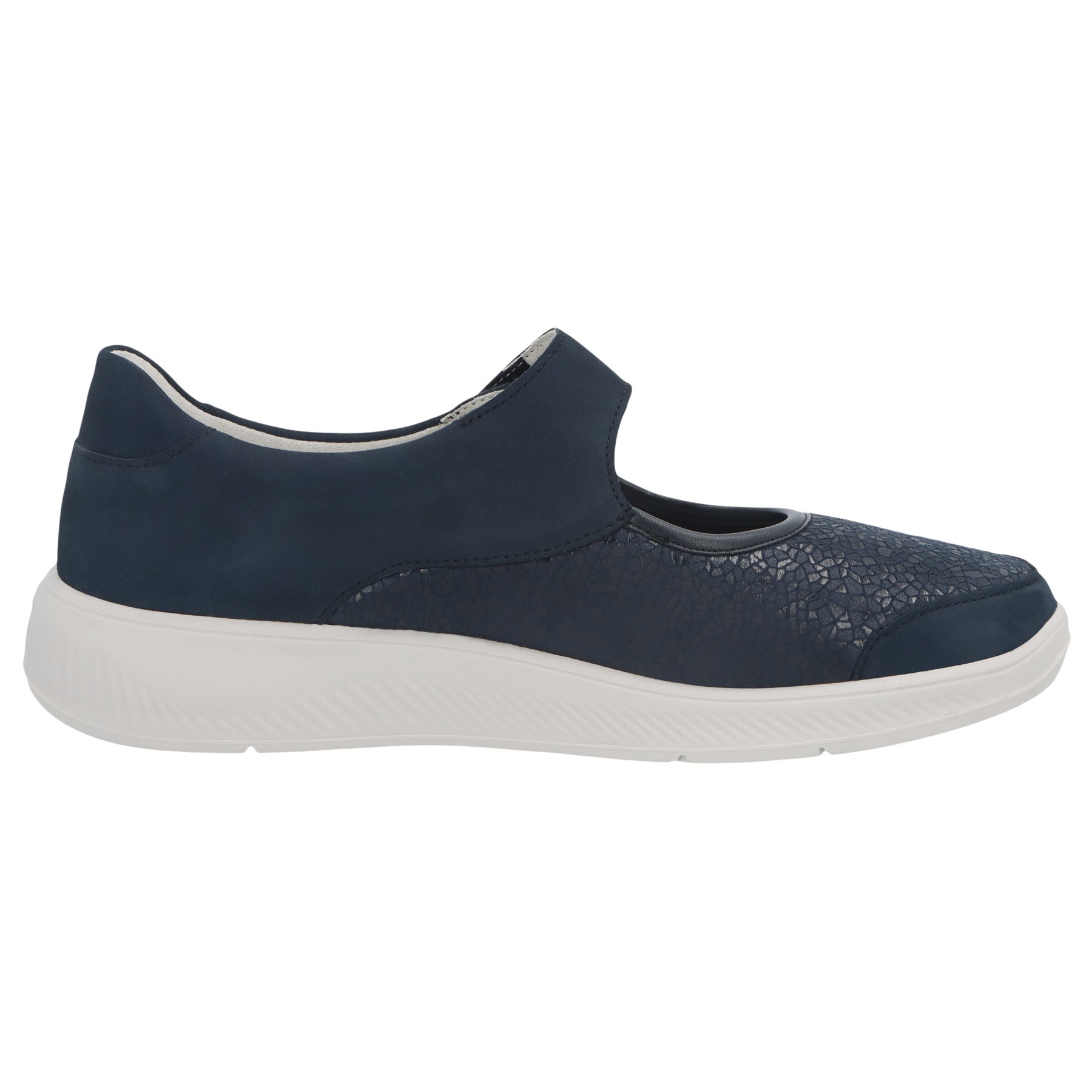 blaue slipper seitenansicht rechts
