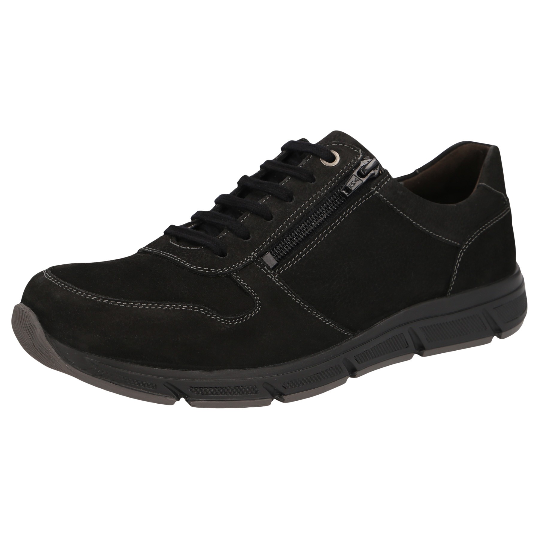 schwarze halbschuh 3-4 ansicht