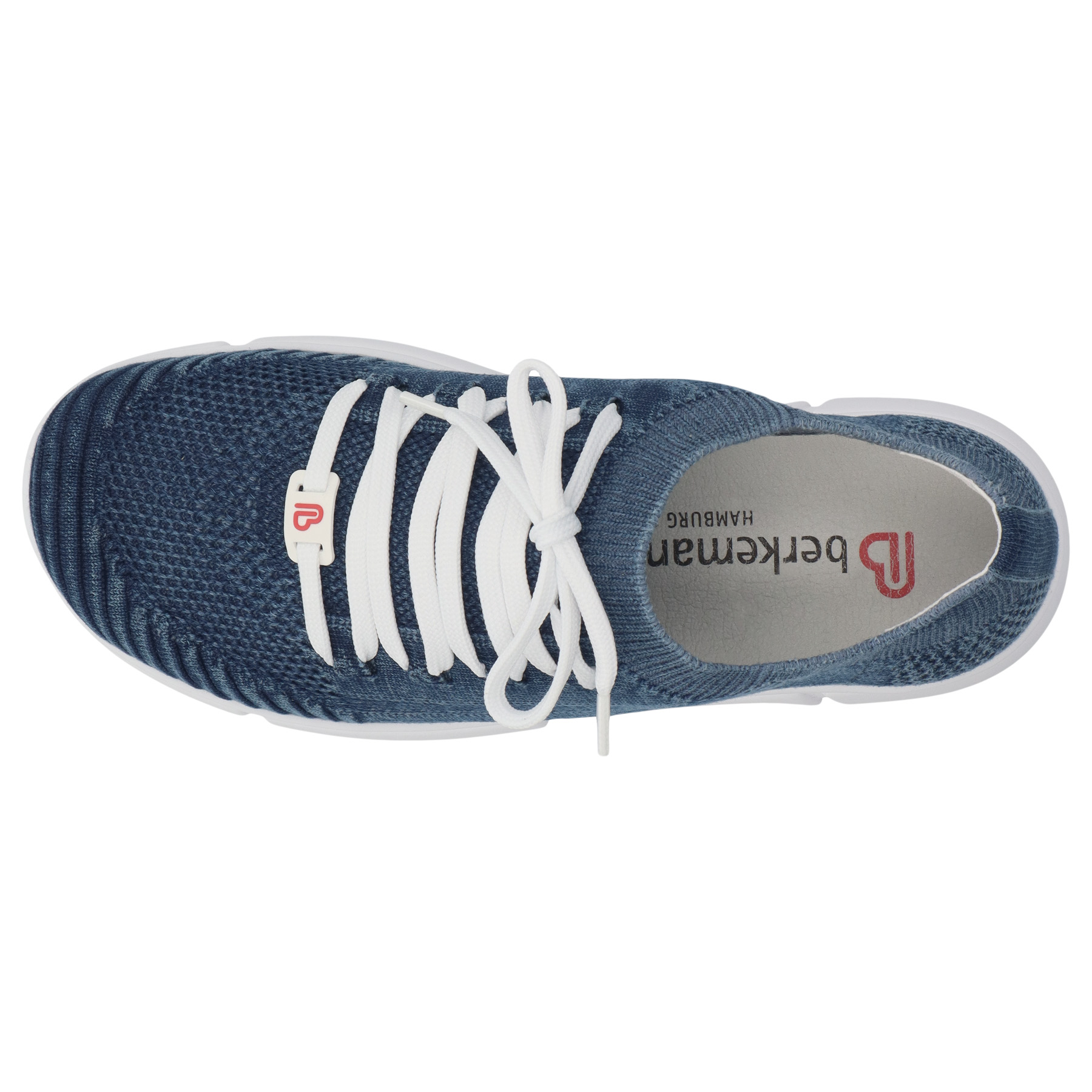 blaue sneaker draufsicht