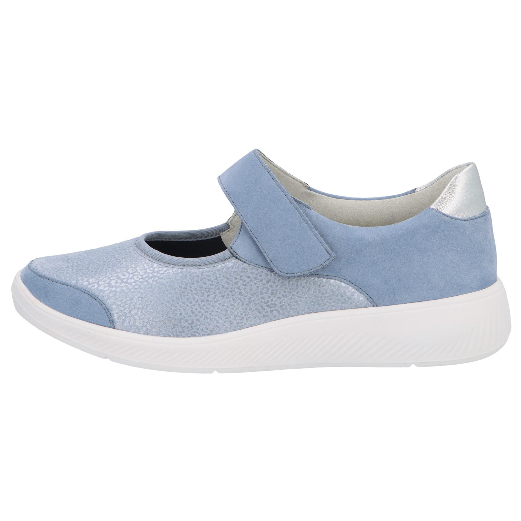 blaue slipper seitenansicht links