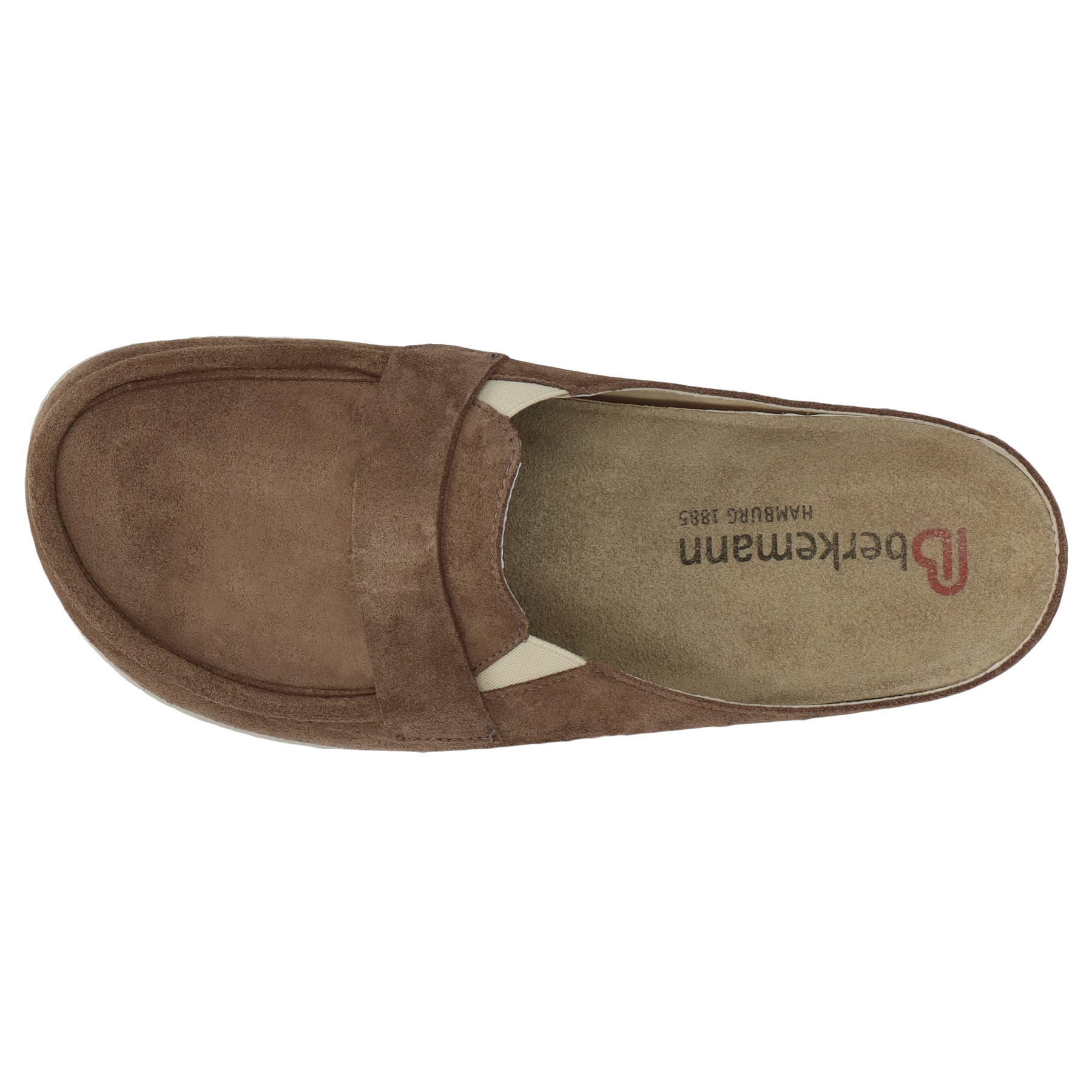 braune clogs draufsicht