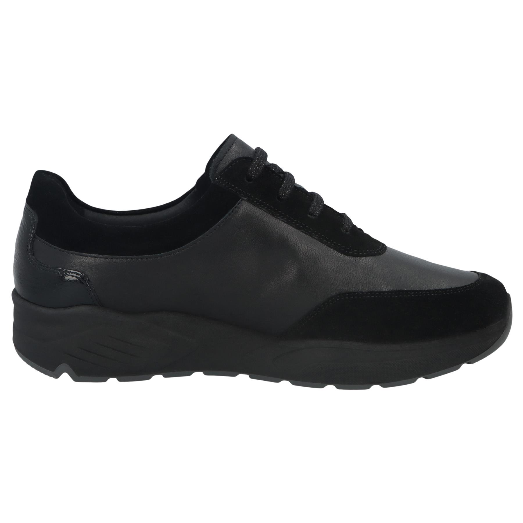 schwarze halbschuh seitenansicht rechts