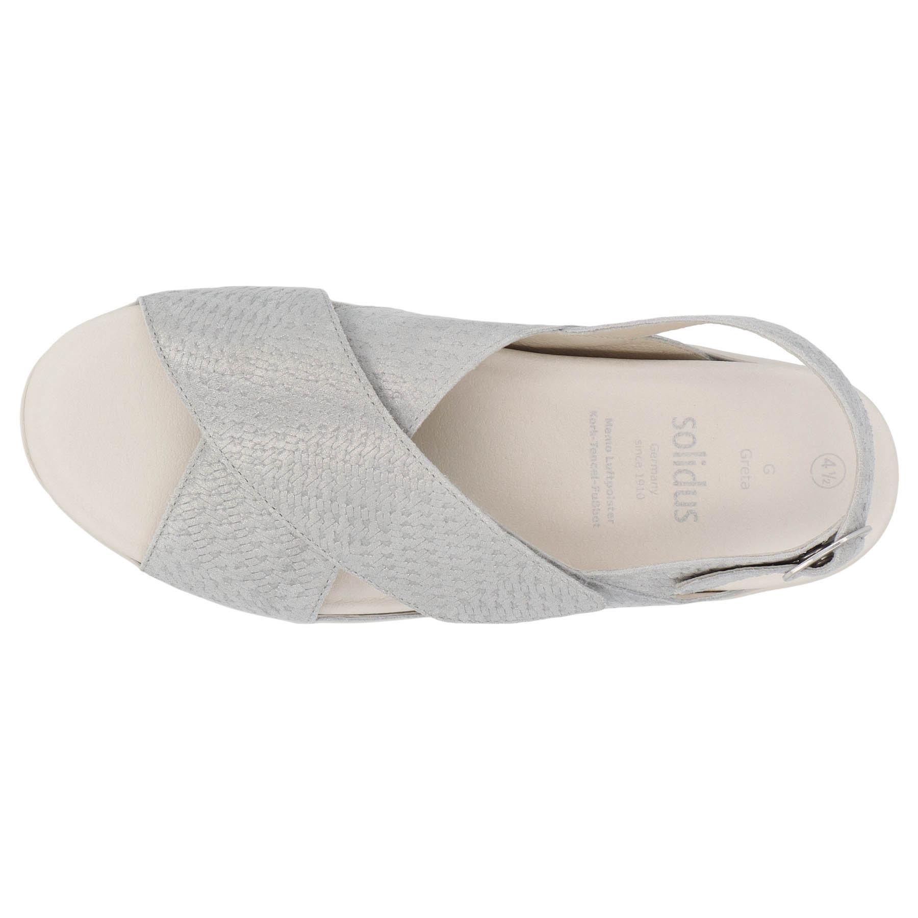 graue sandale draufsicht