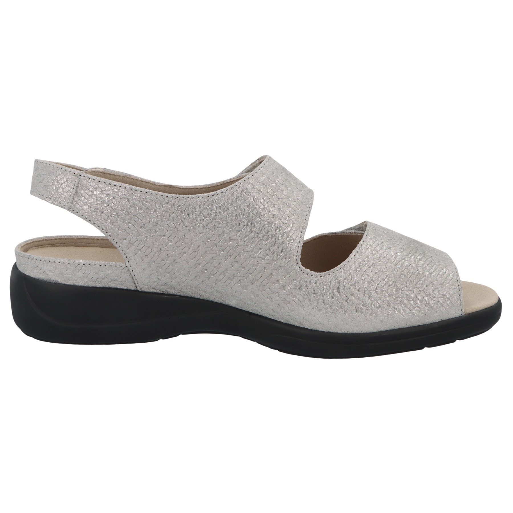graue sandale seitenansicht rechts