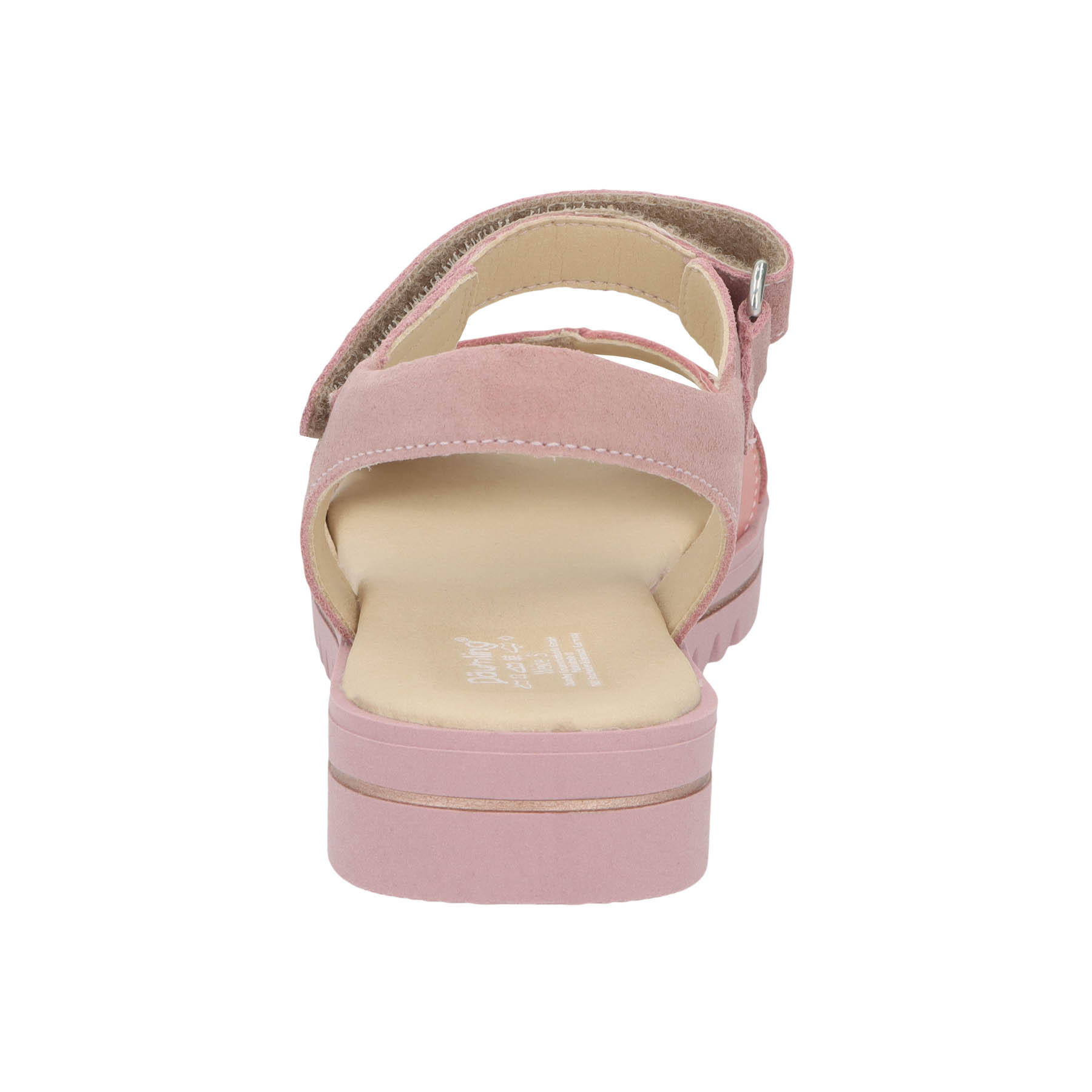 rote sandale hinteransicht