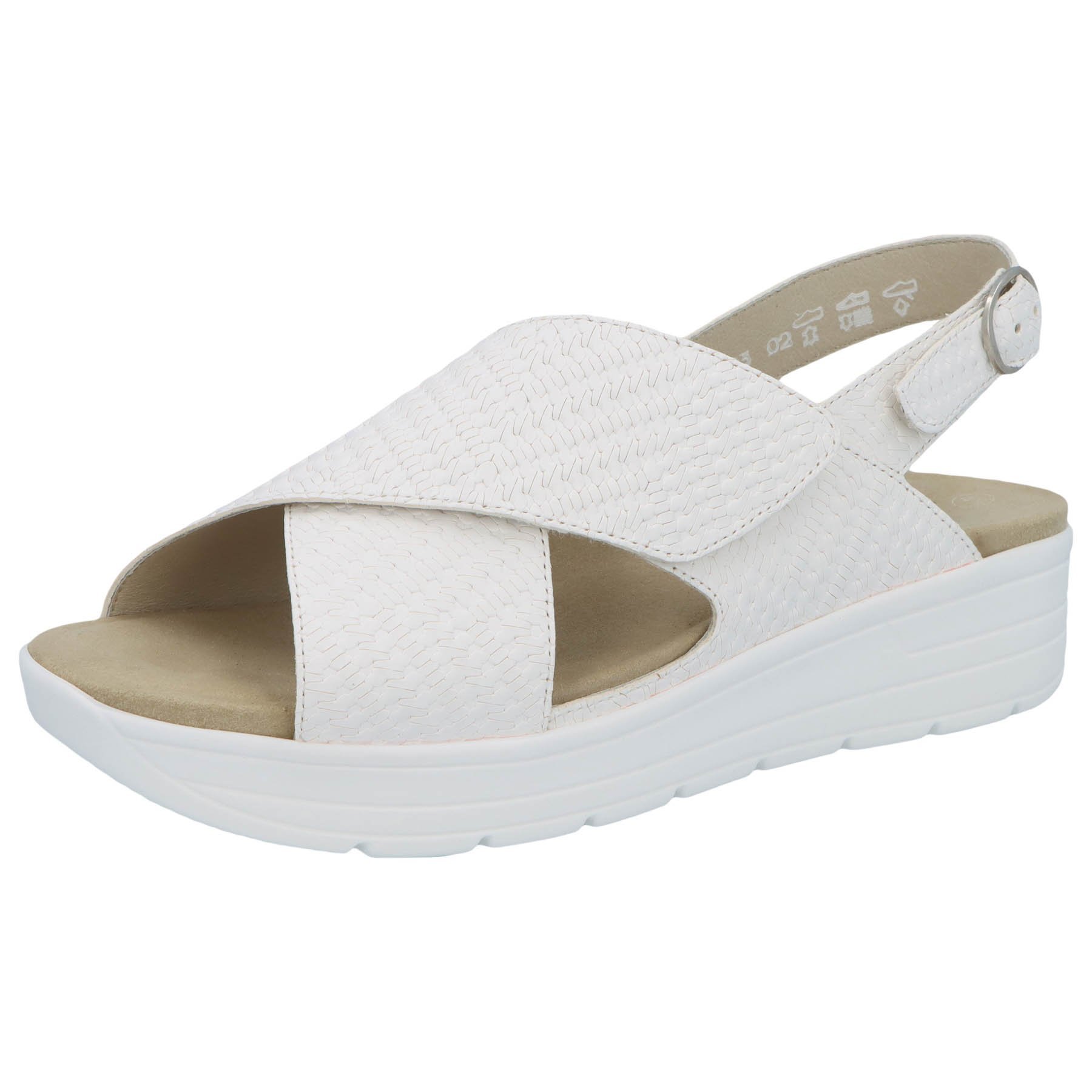 weiße sandale 3-4 ansicht