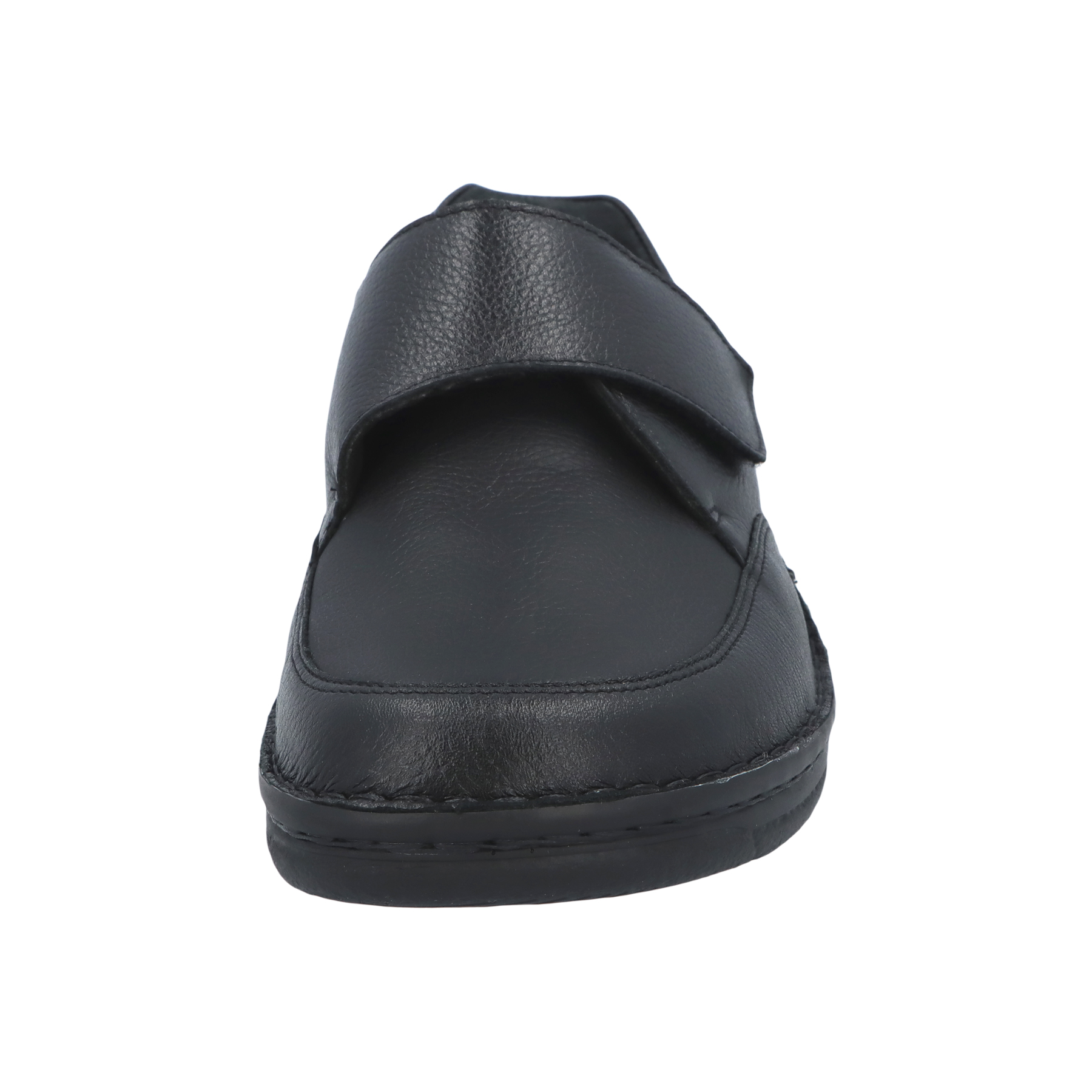 schwarze halbschuh vorderansicht