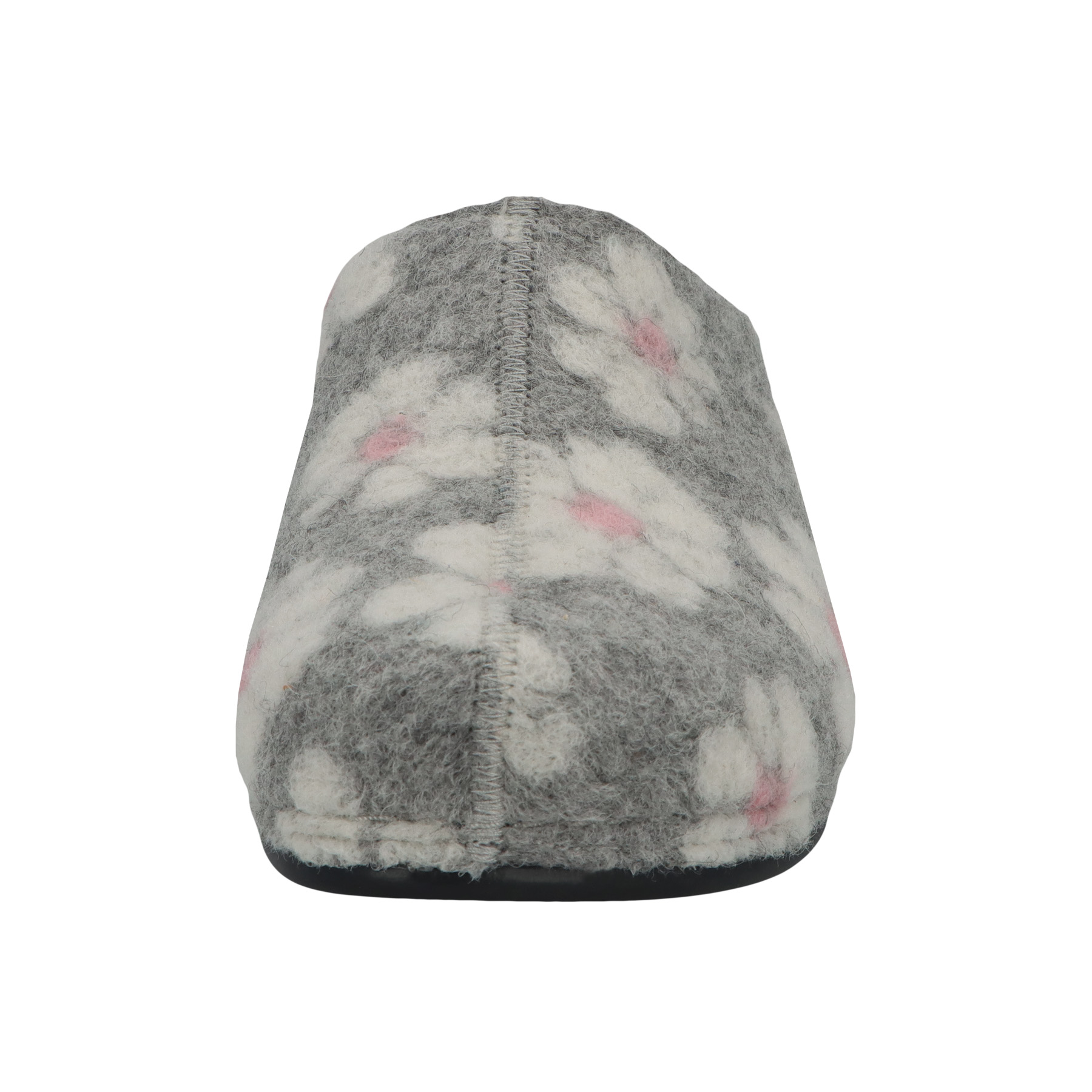 graue hausschuhe vorderansicht