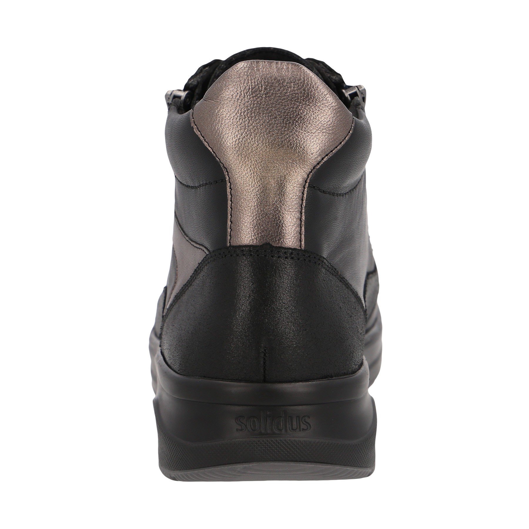 schwarze stiefel hinteransicht