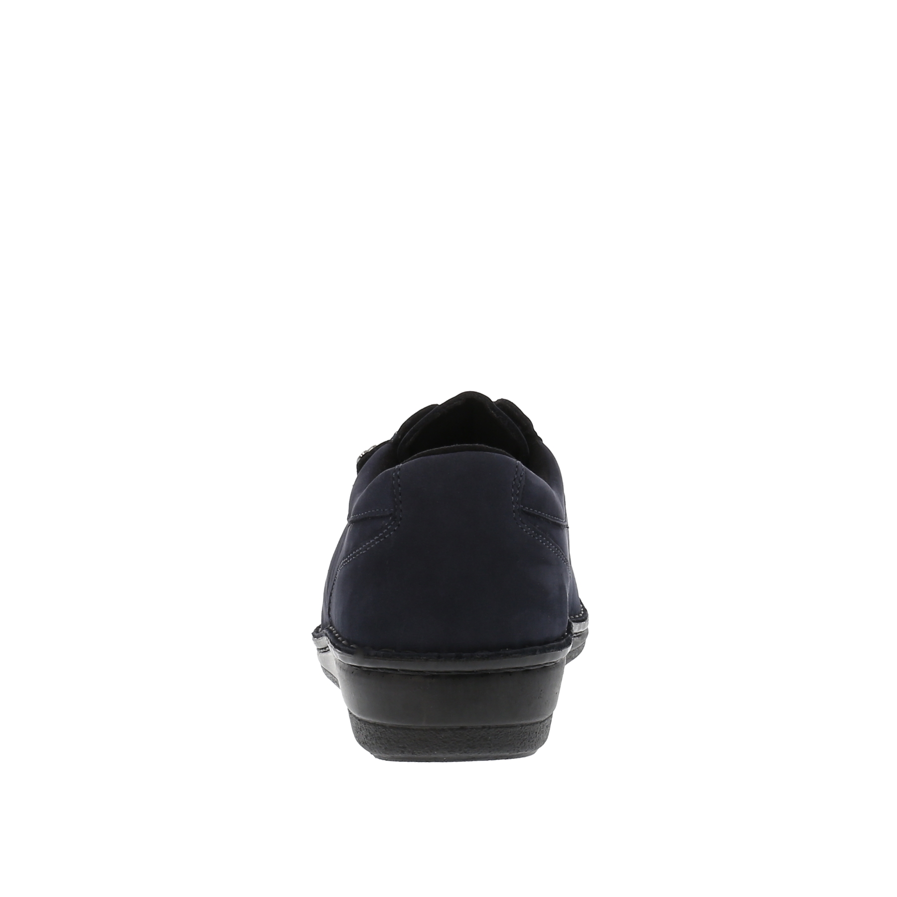 blaue halbschuh hinteransicht