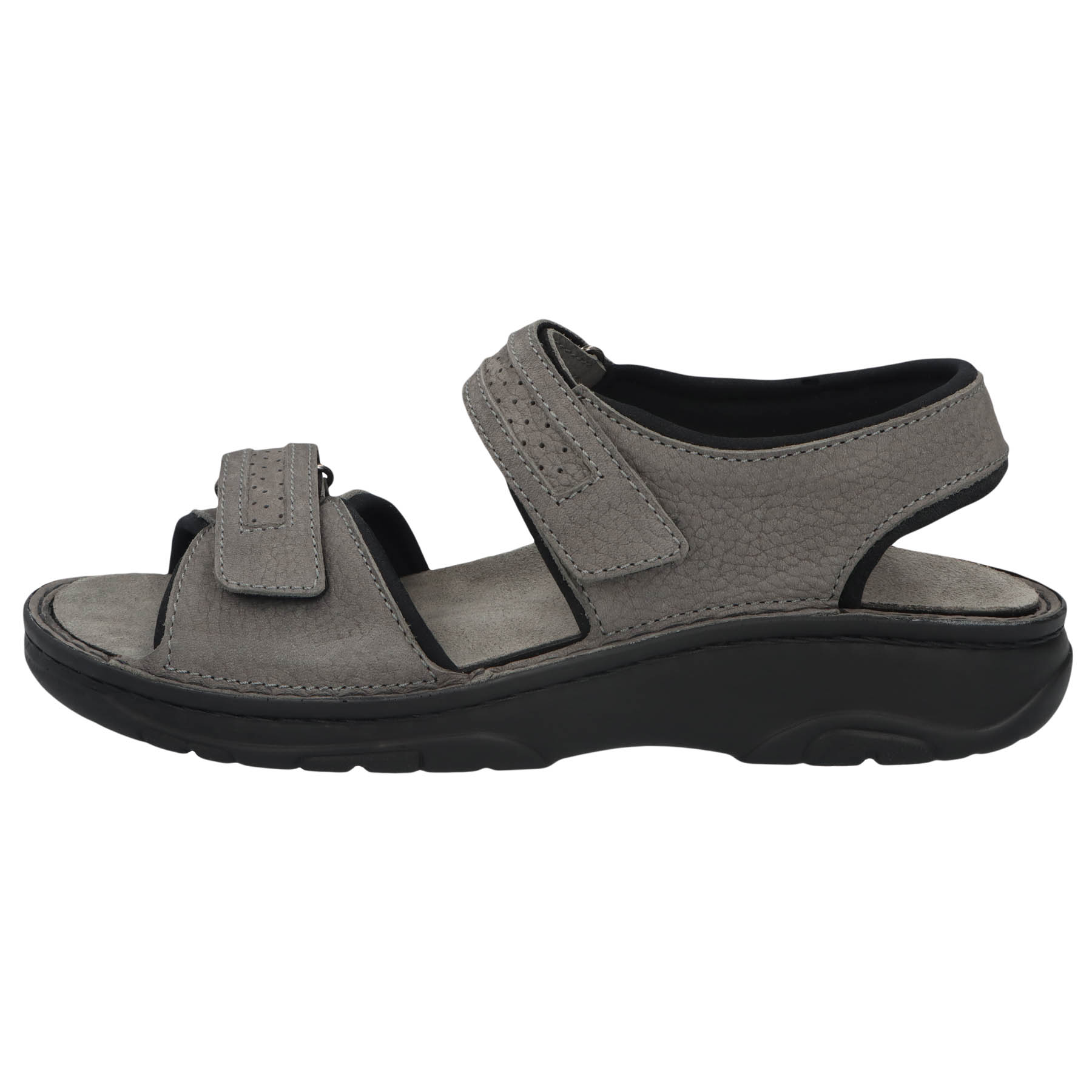 graue sandale seitenansicht links