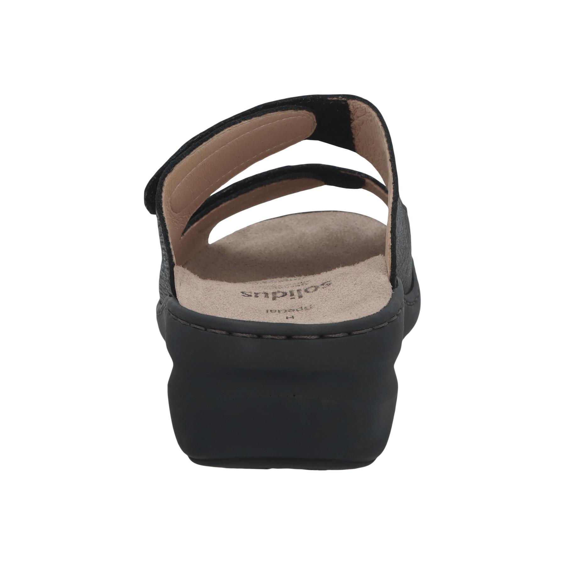 graue pantolette hinteransicht