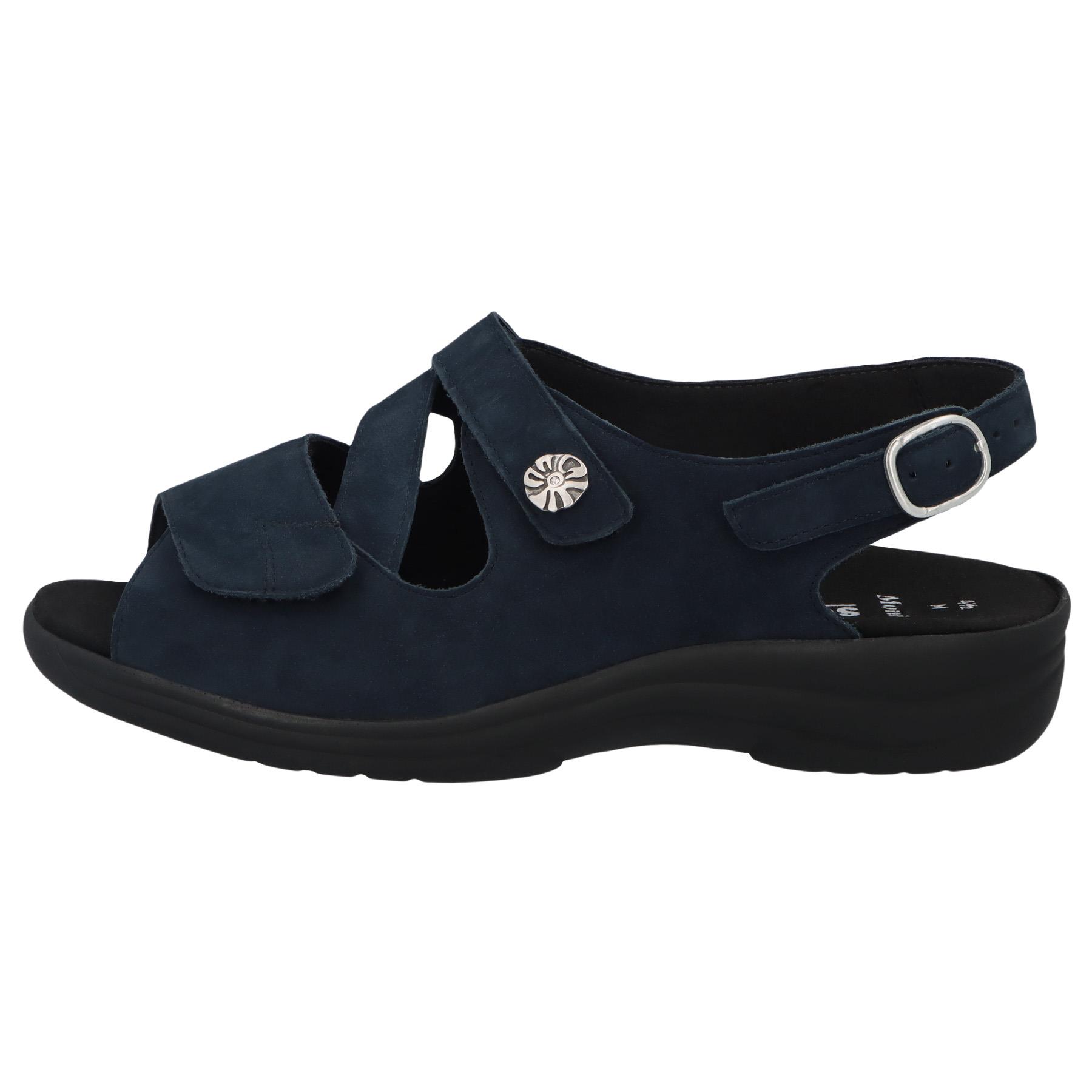 blaue sandale seitenansicht links