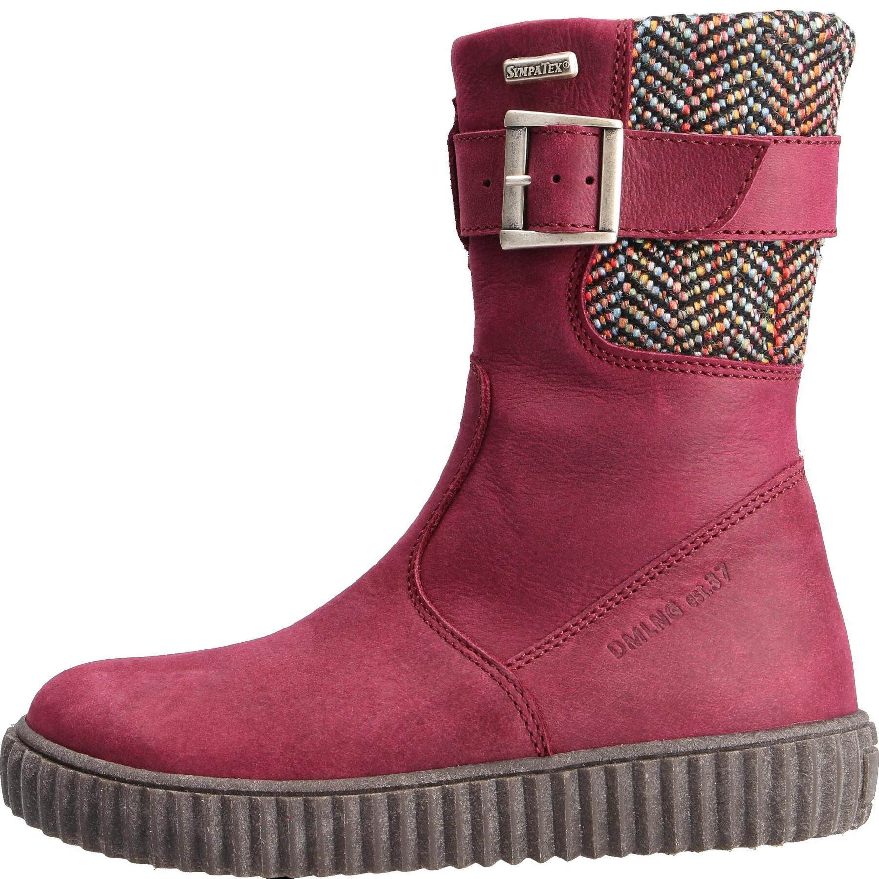 rote stiefel seitenansicht links