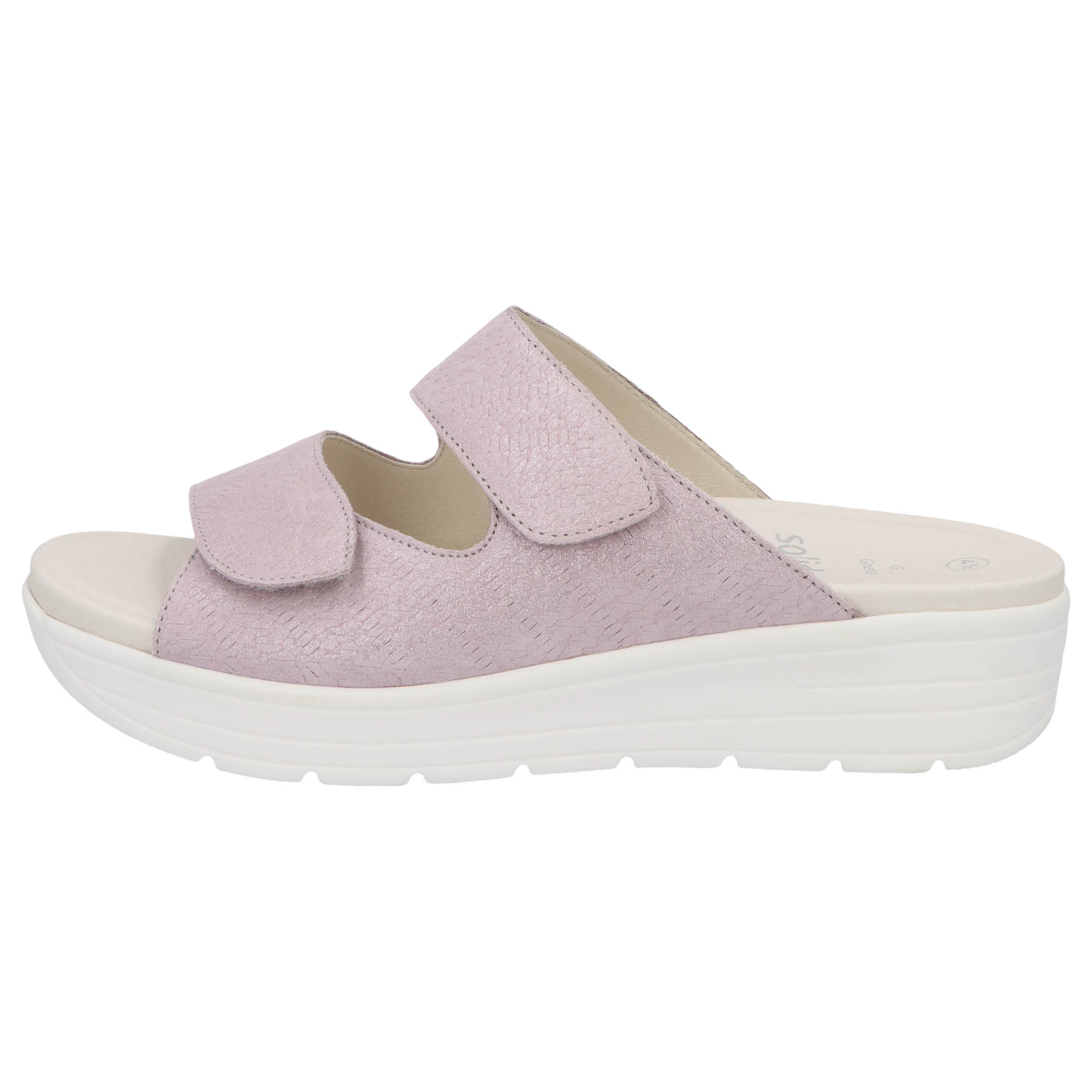 mehrfarbige sandale seitenansicht links