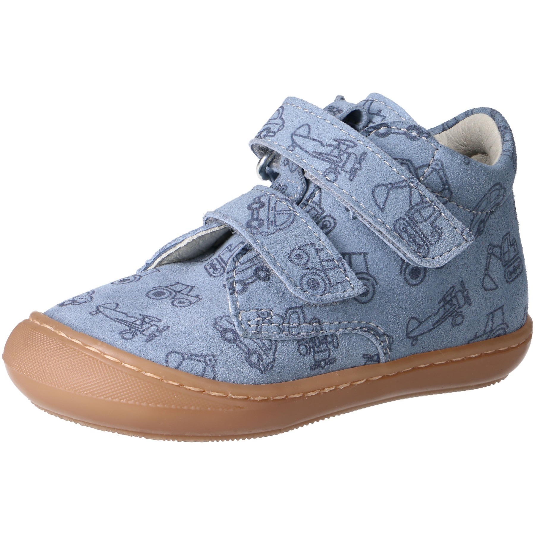 Veloursleder blau Cars Kaltfutter