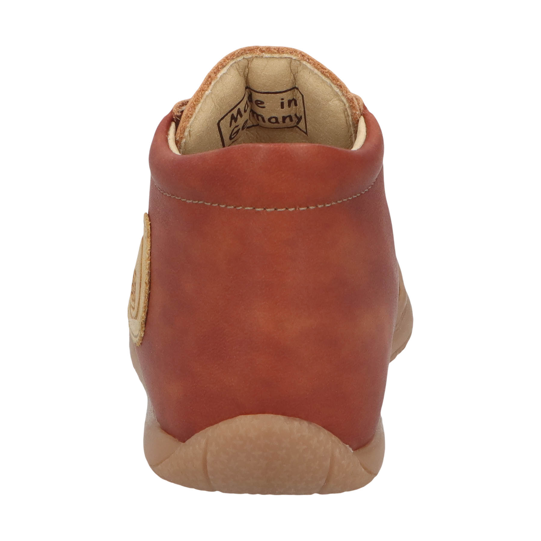 braune lauflernschuhe hinteransicht