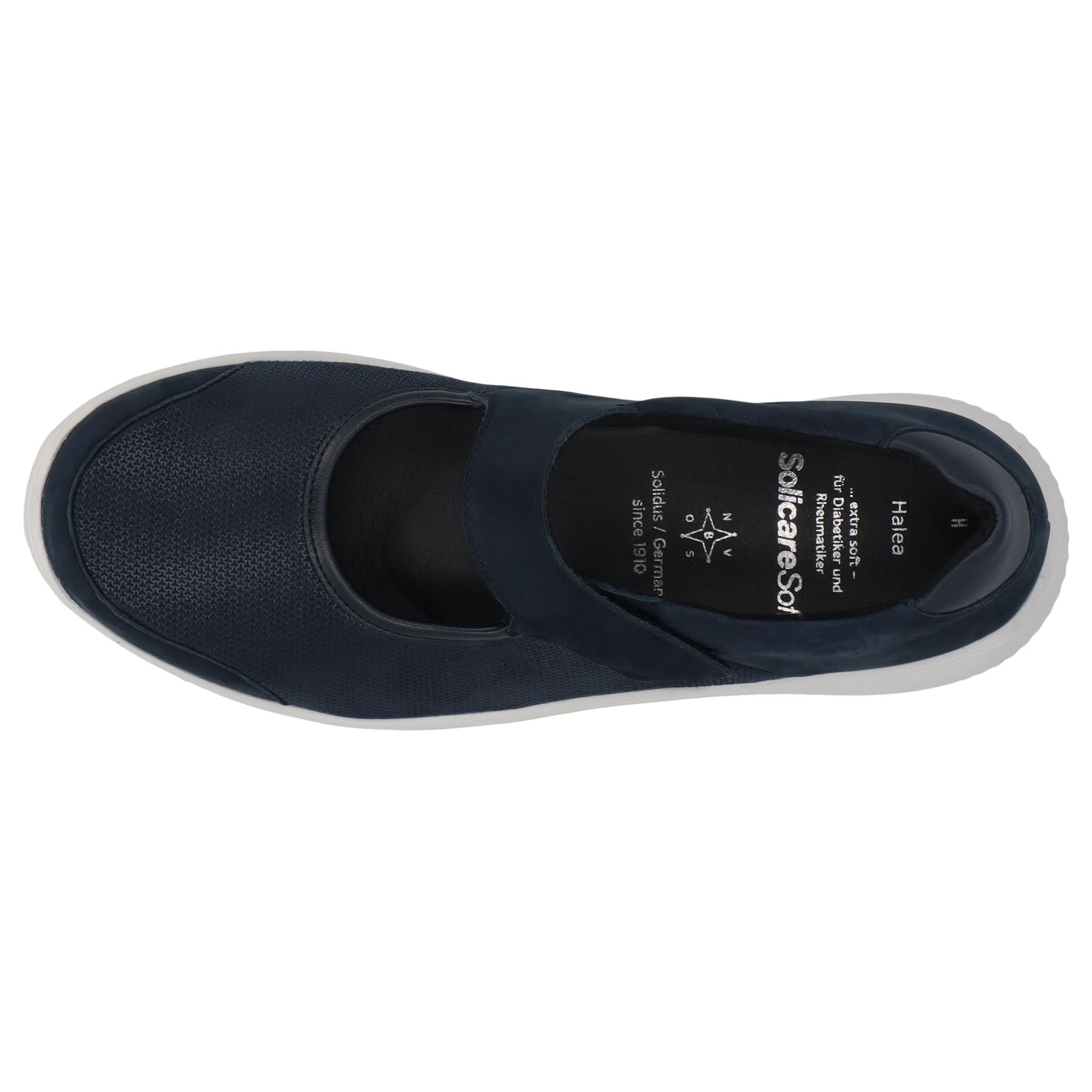 blaue slipper draufsicht