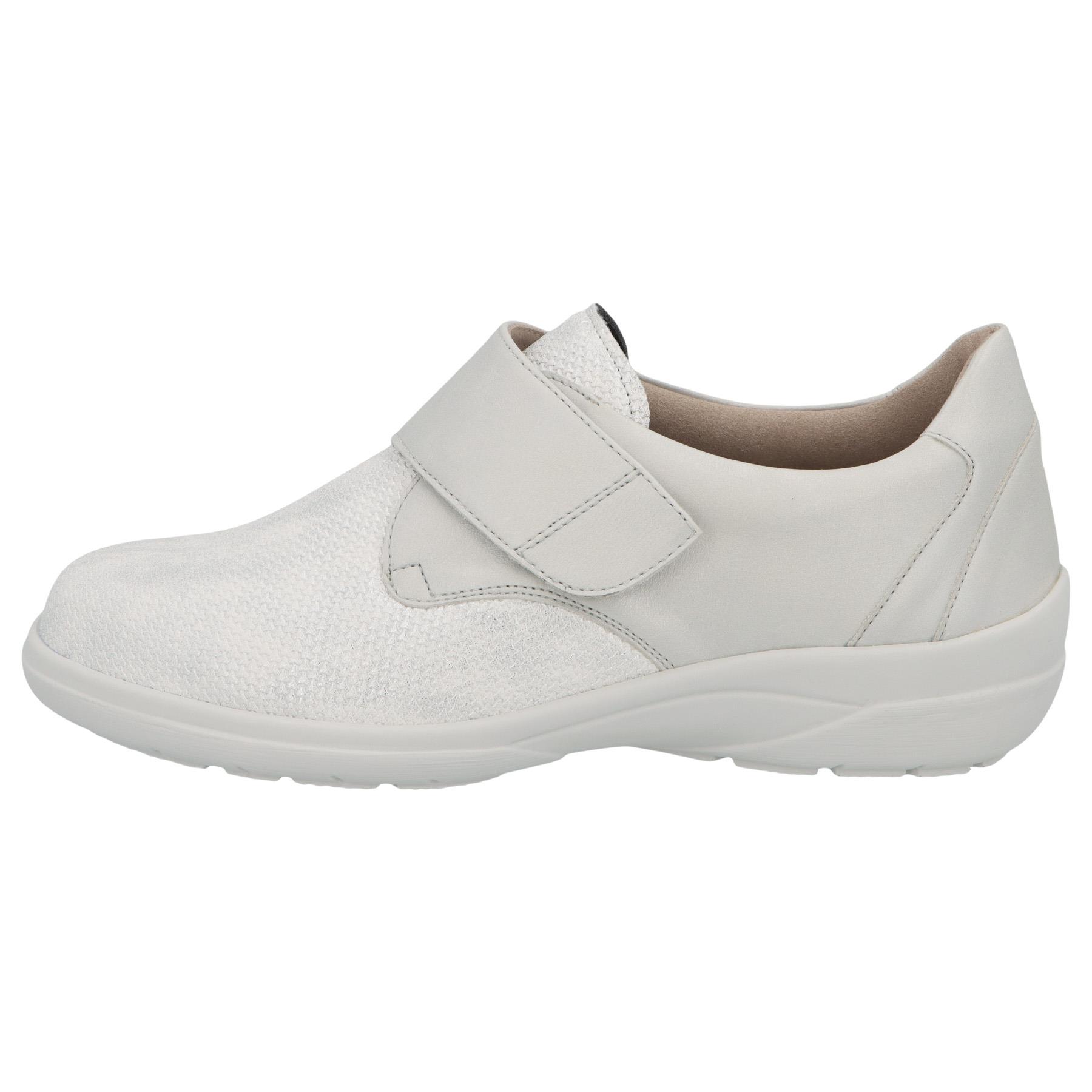 weiße slipper seitenansicht links