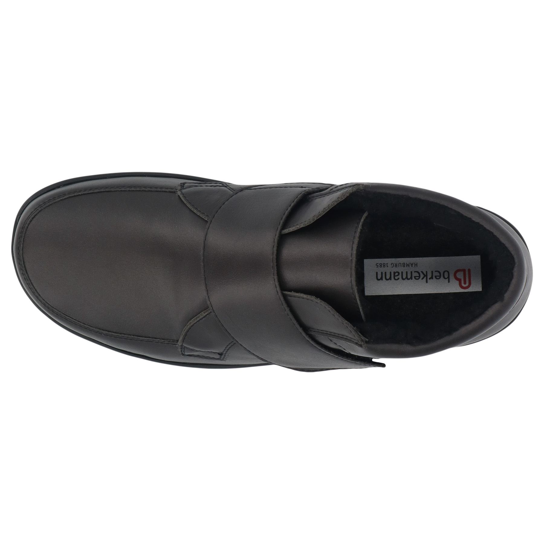 schwarze halbschuh draufsicht